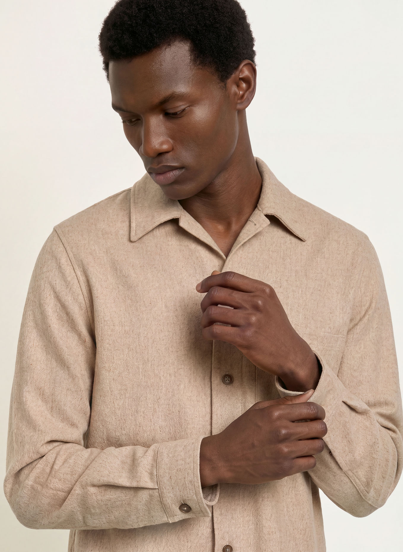 I'M BRIAN Overshirt: BEIGE