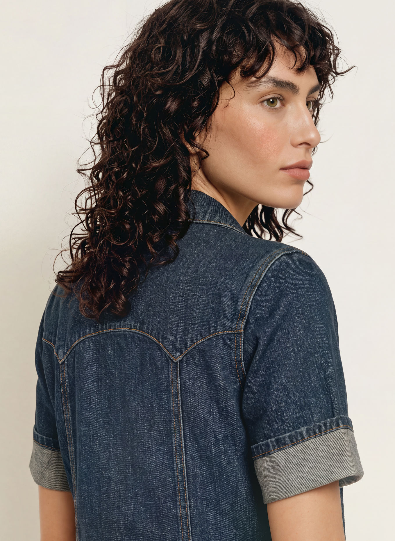 GANNI Denim dress: BLUE