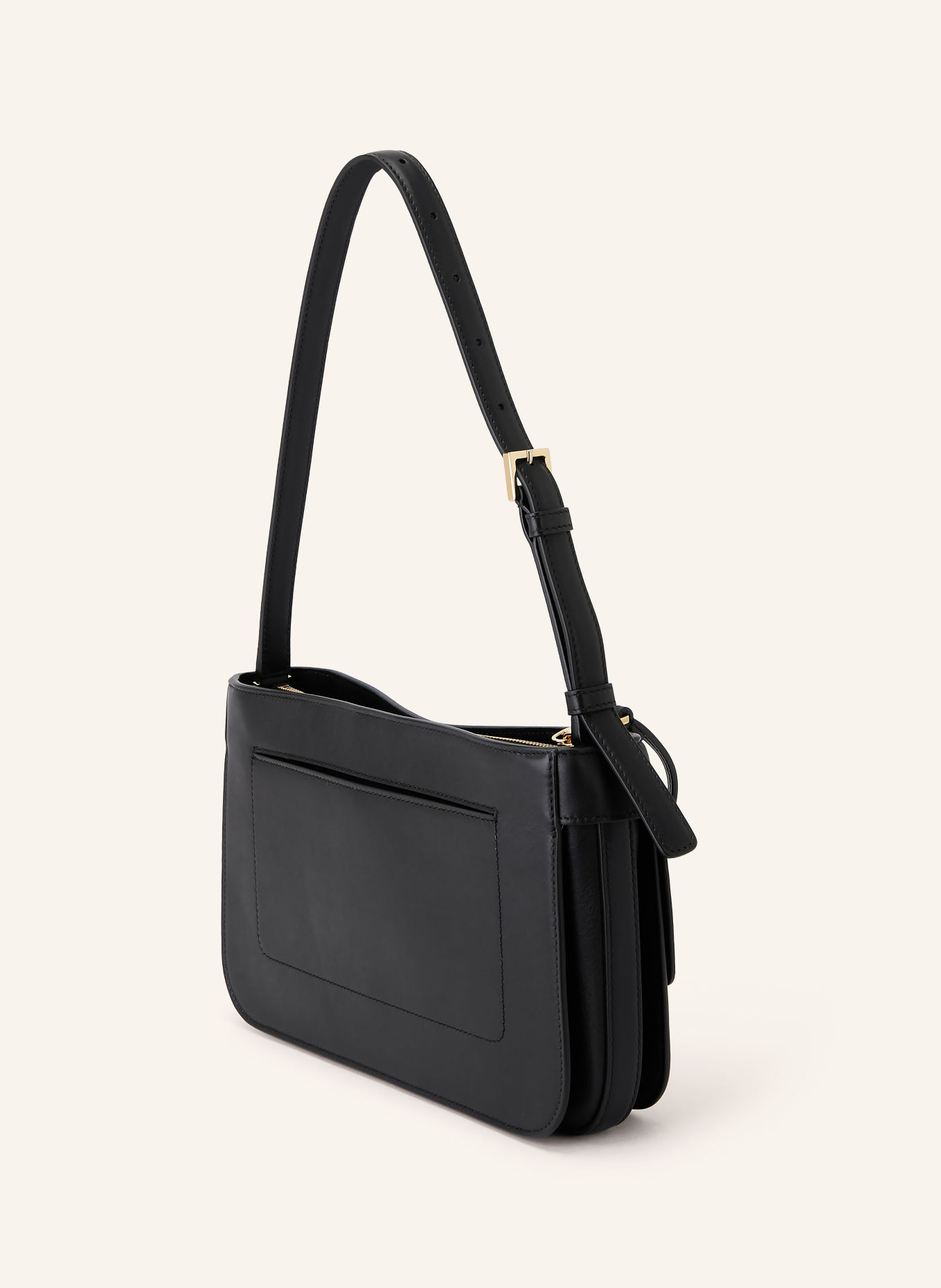 FERRAGAMO Schultertasche CARA XS: SCHWARZ / GOLD