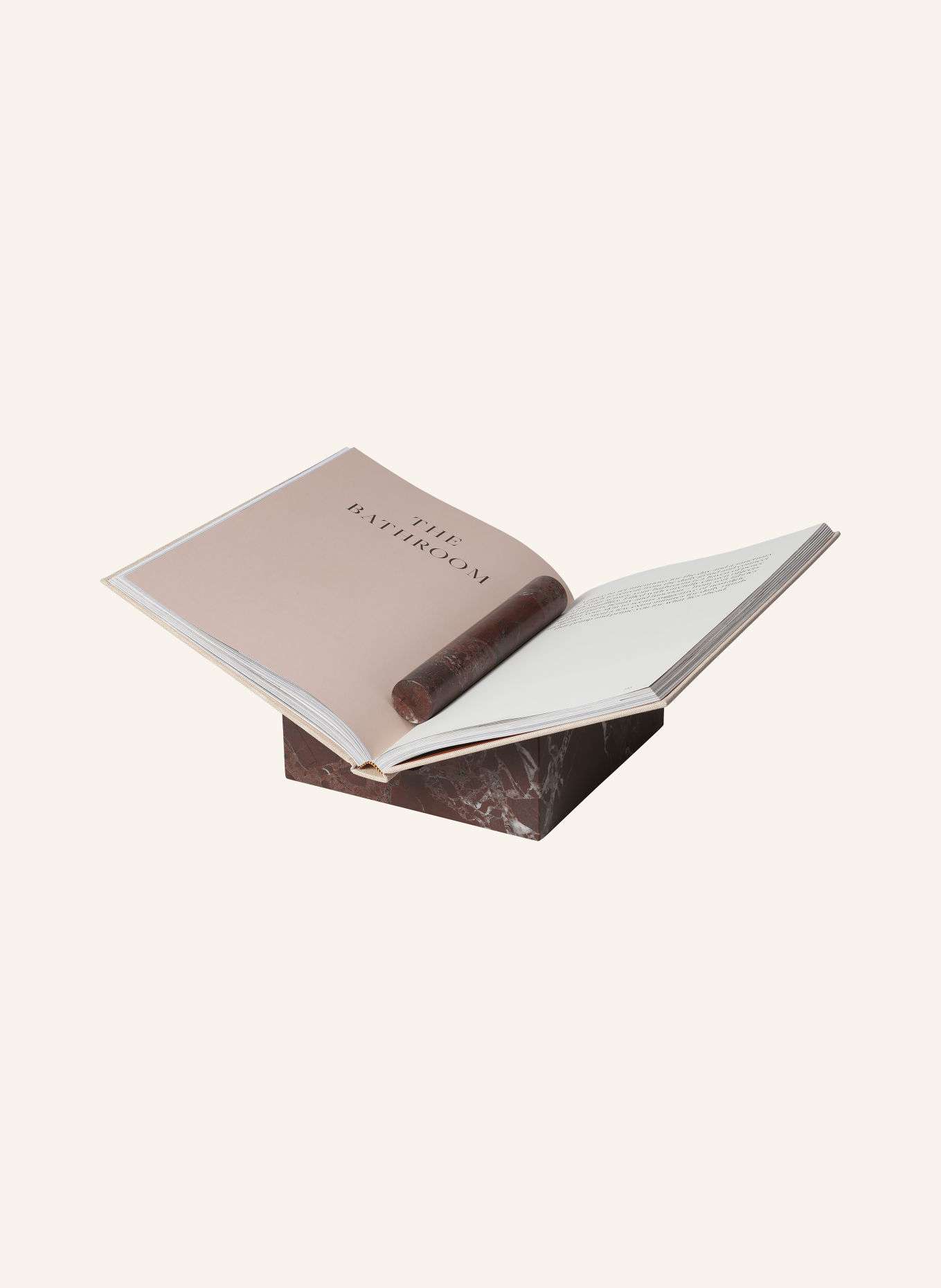 Ferm LIVING Boekenhouder TVARA: DONKERROOD / CRÈME