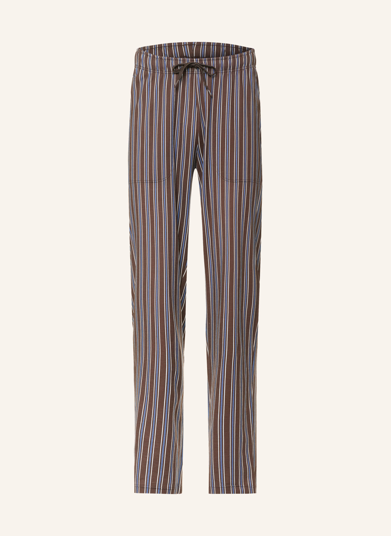 CALIDA RMX SLEEP HOLIDAY Pajama bottoms: DARK BROWN / BLUE / WHITE
