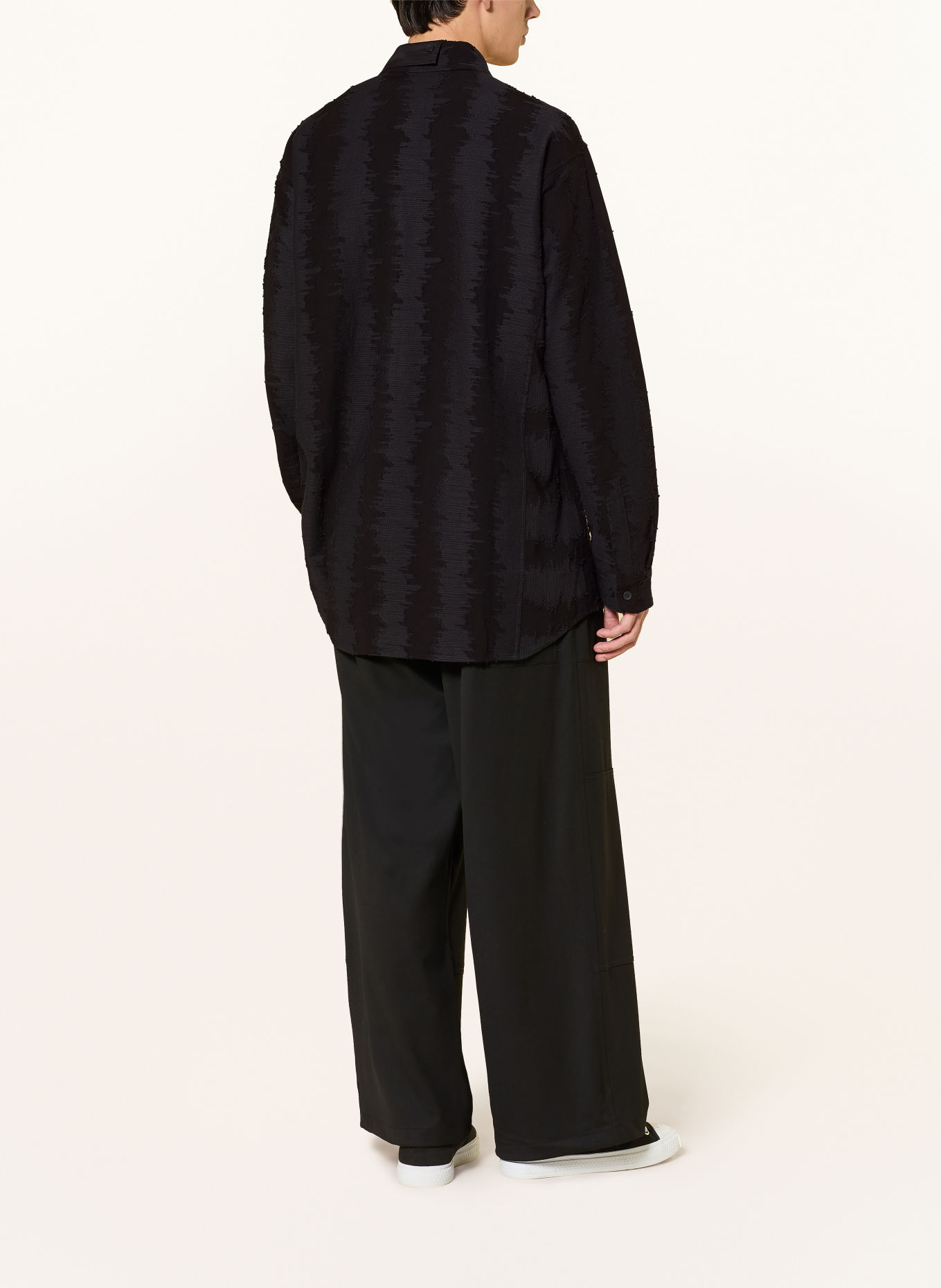 Y-3 Jacquard-Hemd Comfort Fit: SCHWARZ