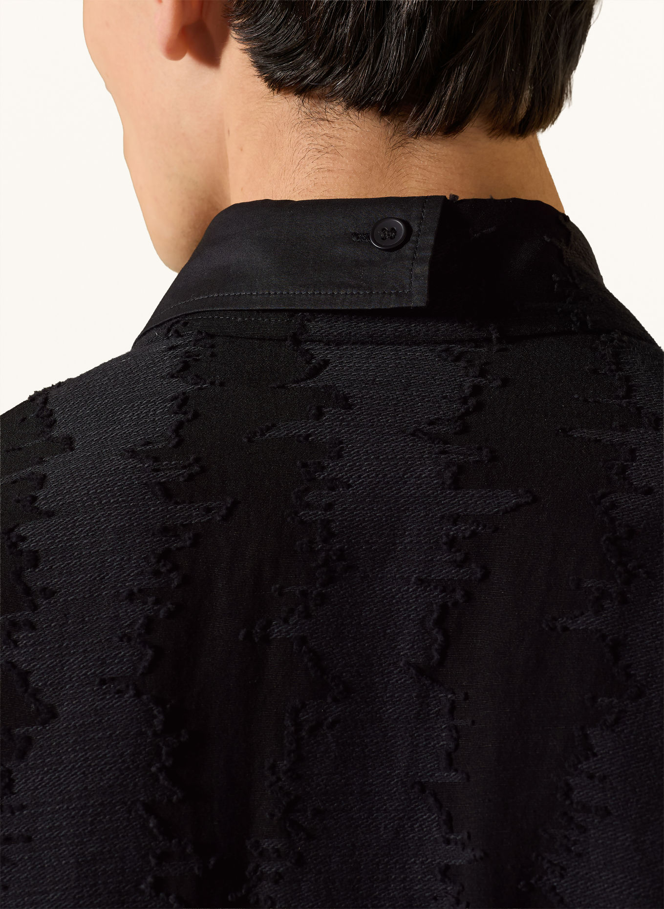 Y-3 Jacquard-Hemd Comfort Fit: SCHWARZ
