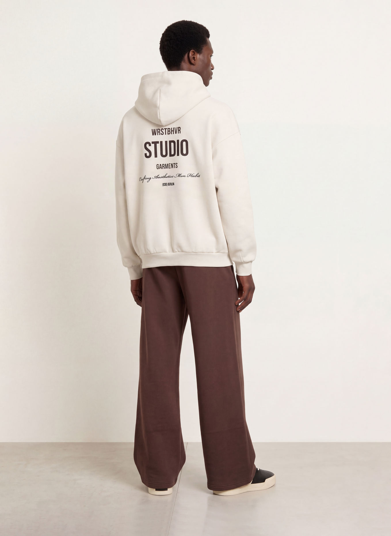 WRSTBHVR GARM V6 Hoodie: CREAM / BLACK