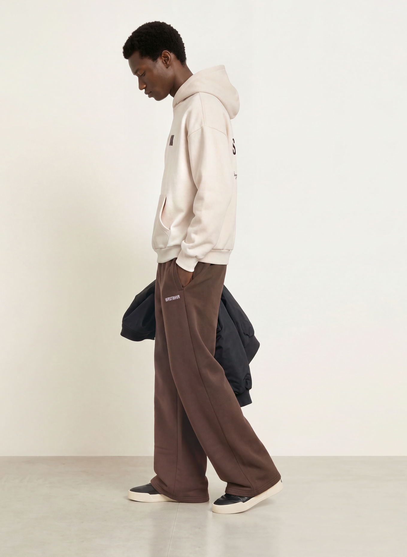 WRSTBHVR GARM V6 Hoodie: CREAM / BLACK