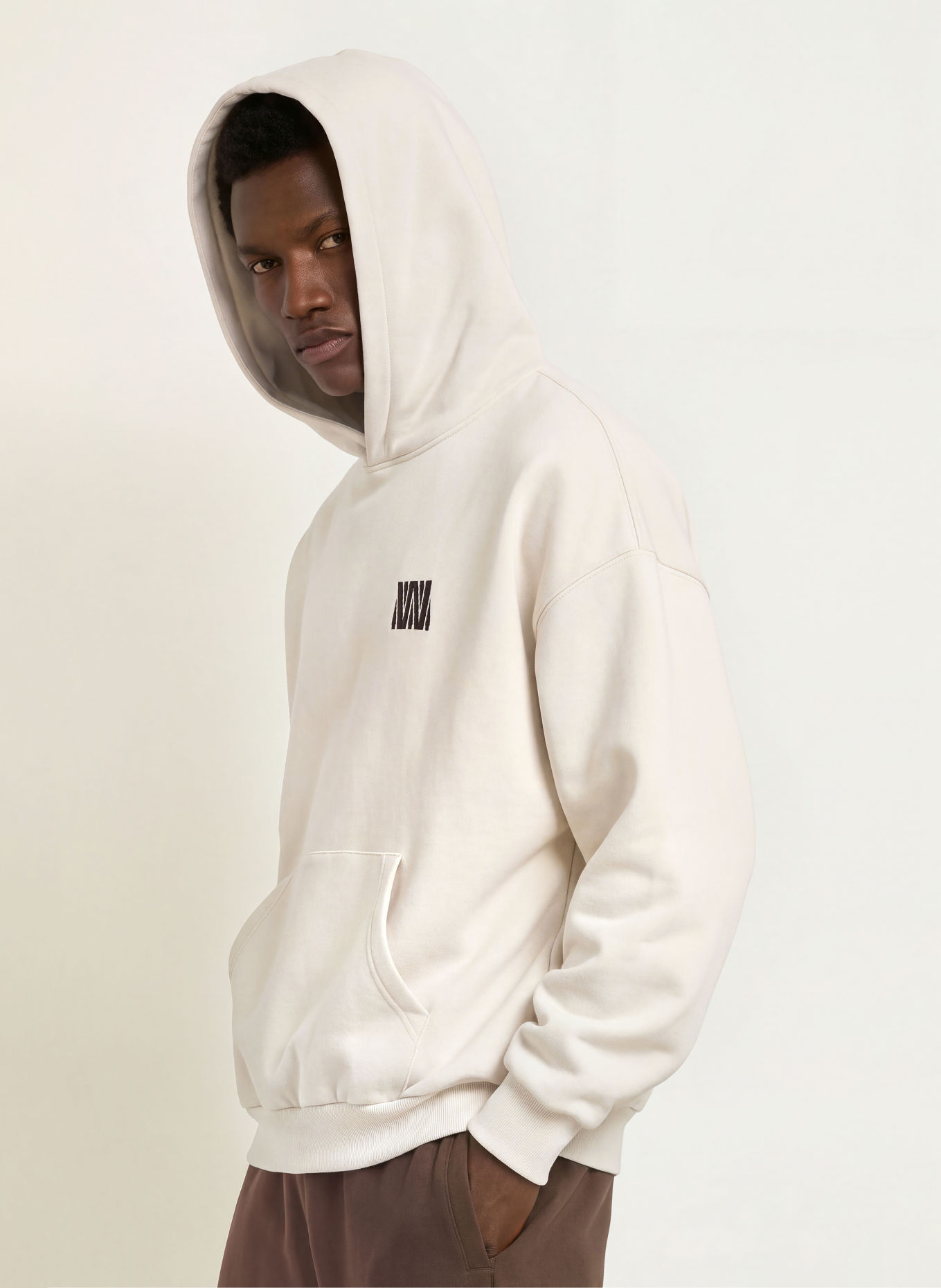 WRSTBHVR GARM V6 Hoodie: CREAM / BLACK