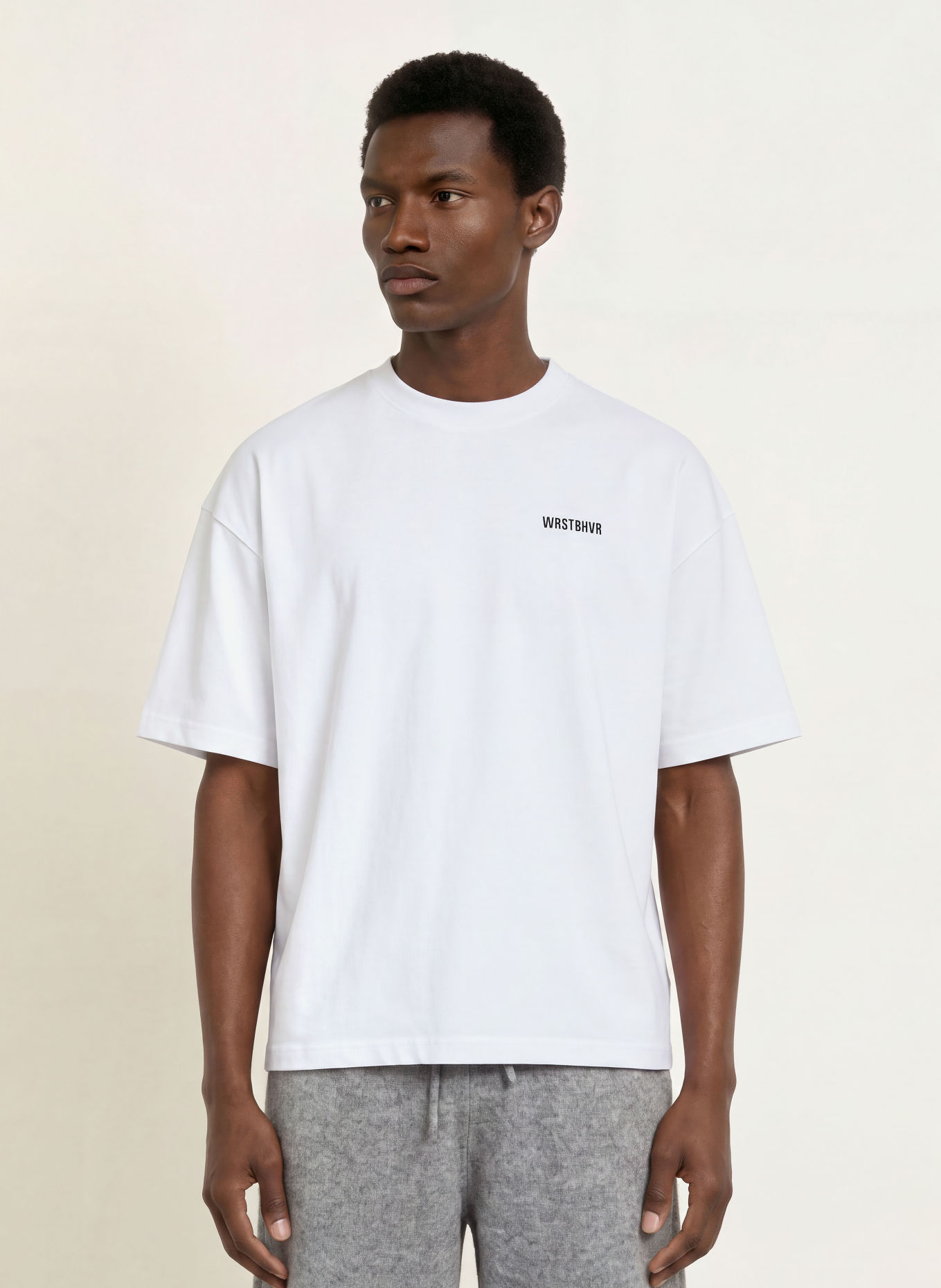 WRSTBHVR T-Shirt NENI: WEISS / SCHWARZ