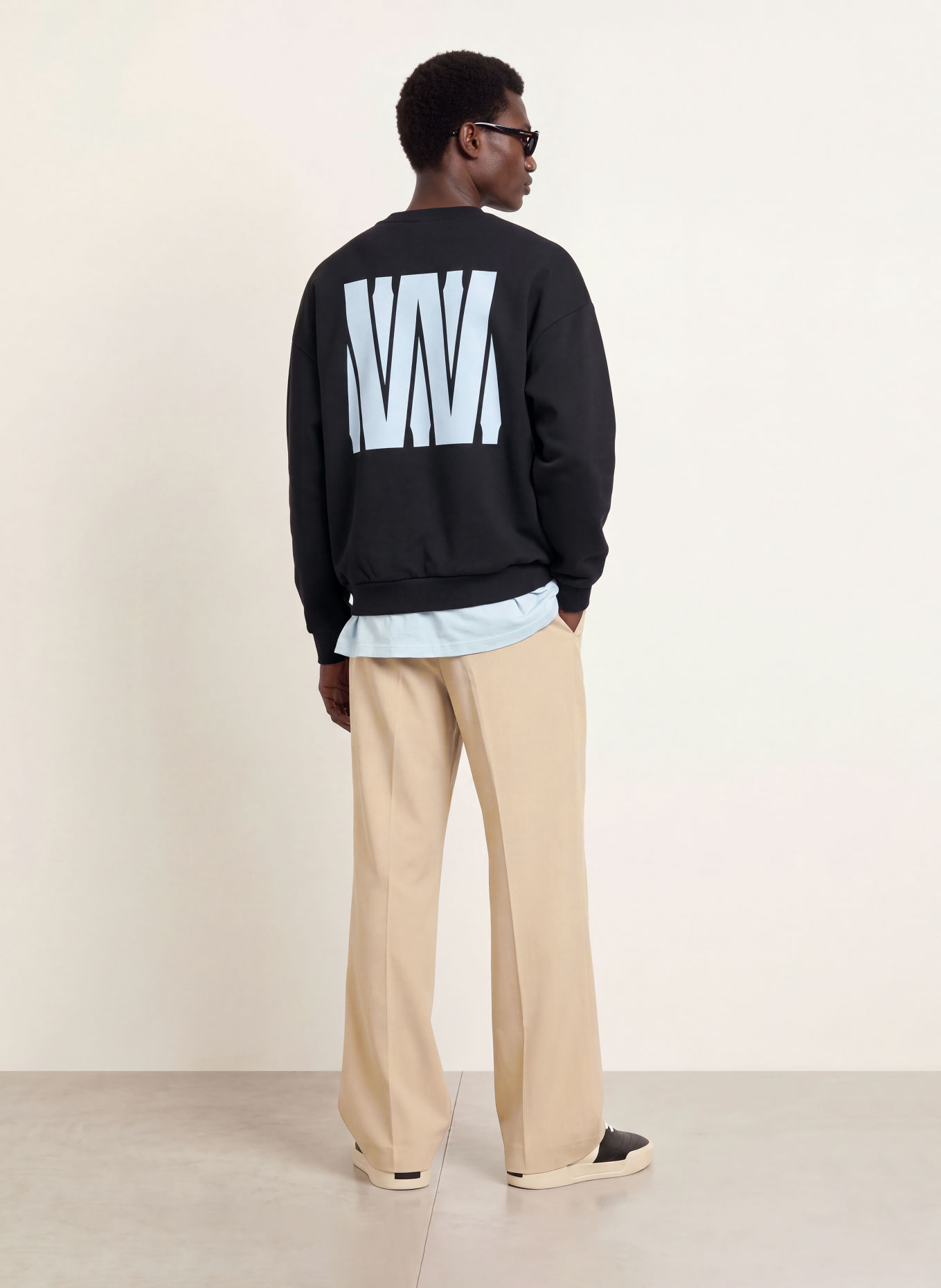 WRSTBHVR Sweatshirt NENI V3: SCHWARZ / TÜRKIS