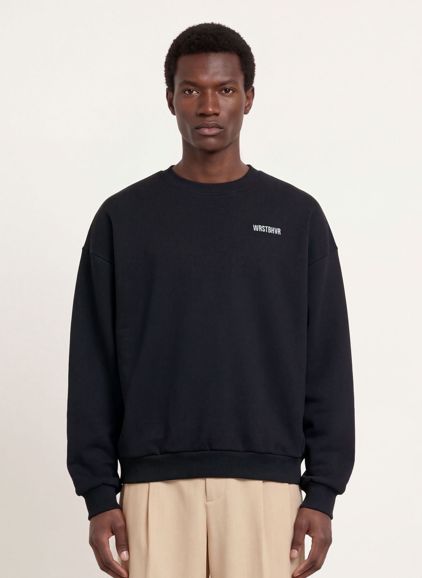 WRSTBHVR Sweatshirt NENI V3: SCHWARZ / TÜRKIS