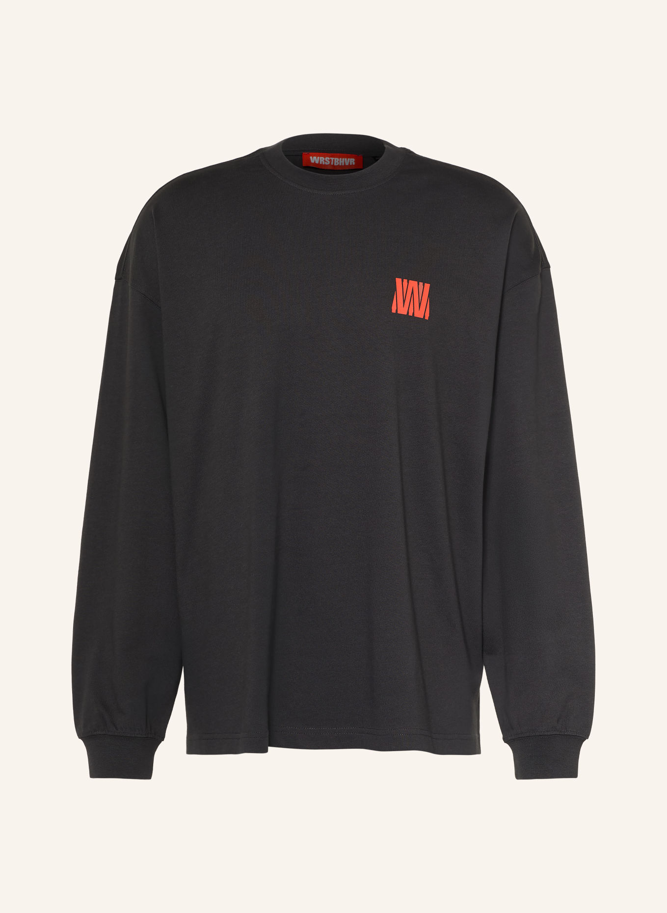 WRSTBHVR Long-sleeve shirt STUDIO V14: BLACK / RED