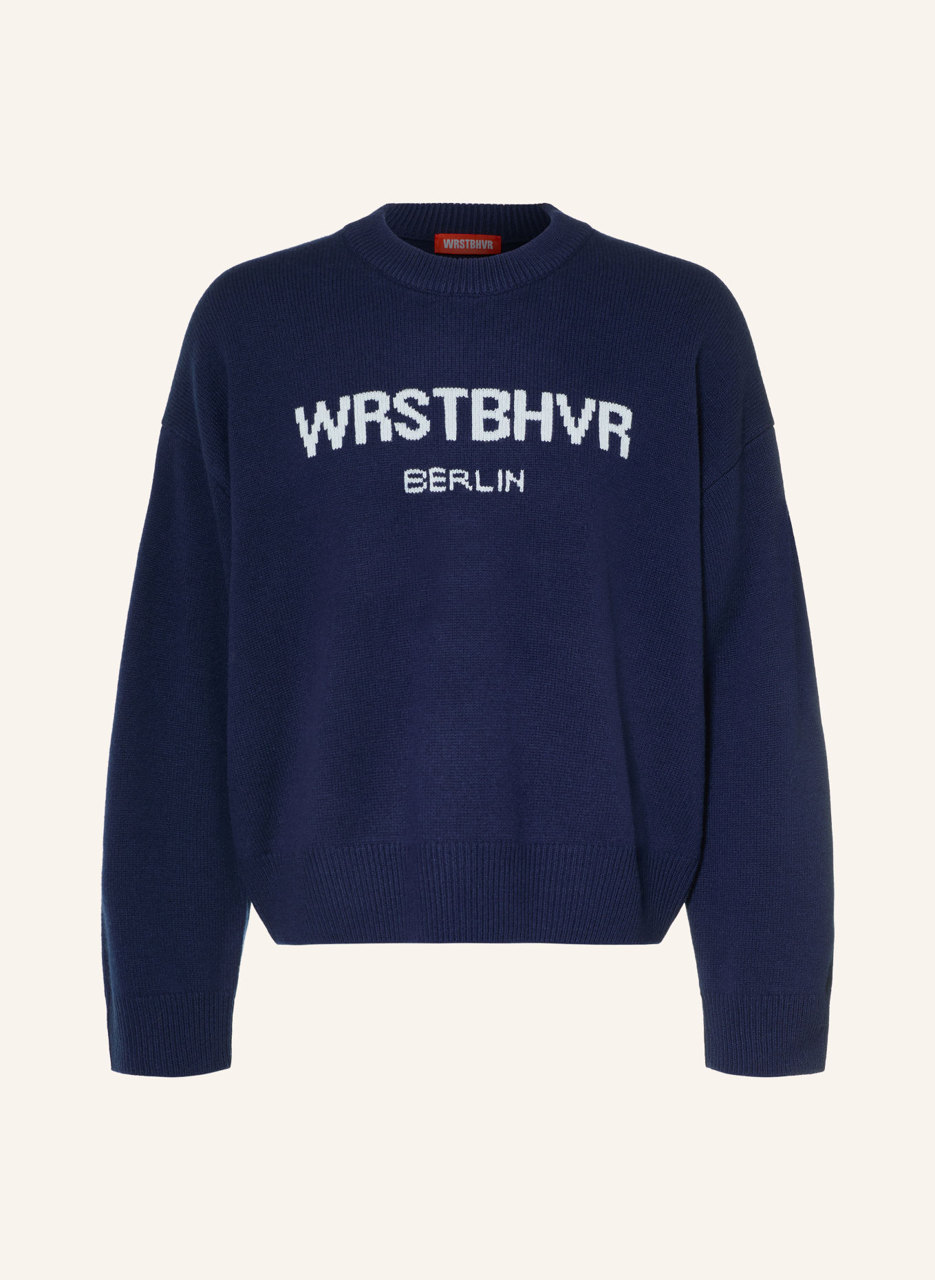 WRSTBHVR Merino Wool Sweaters: DARK BLUE / LIGHT BLUE