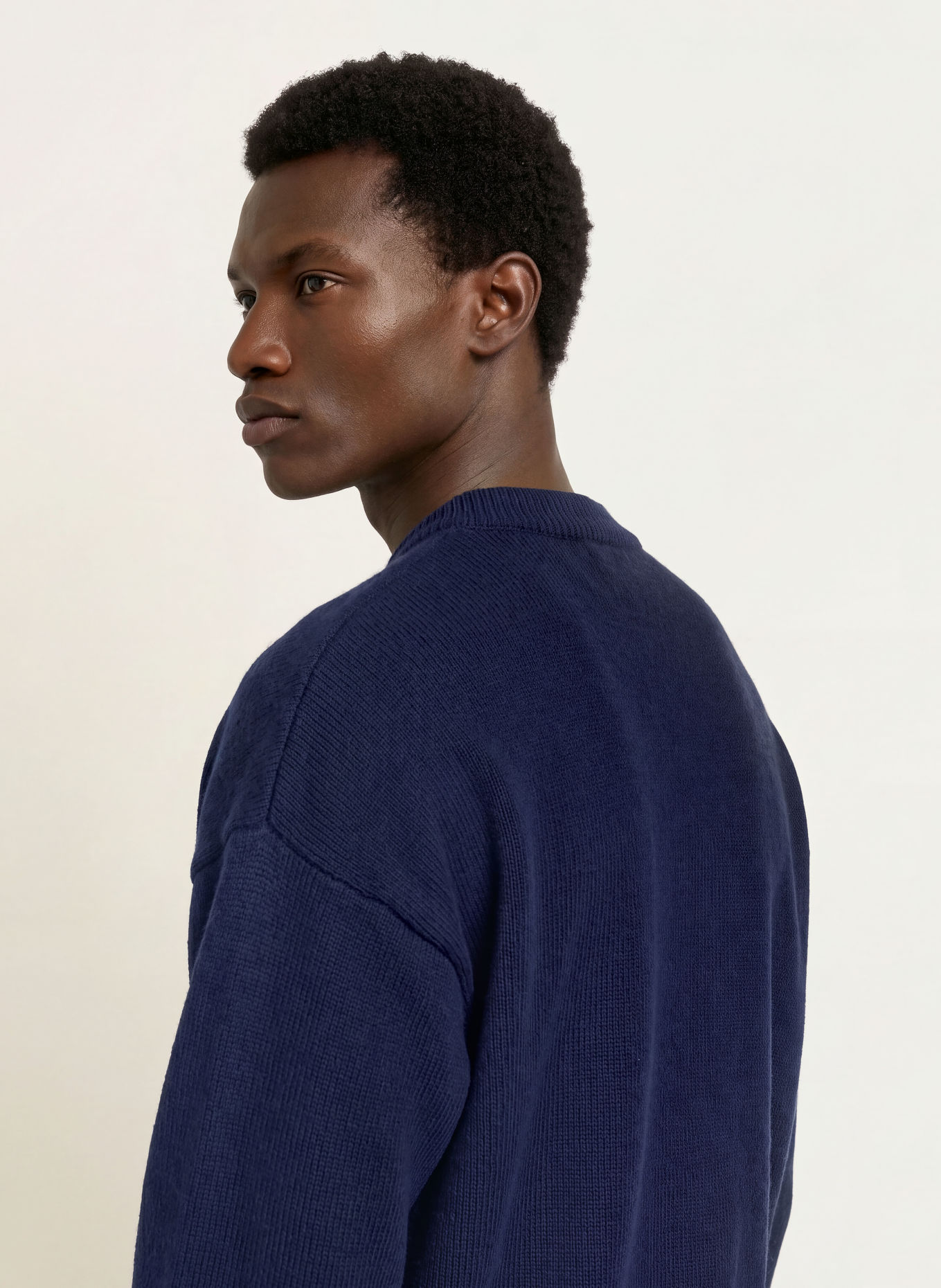 WRSTBHVR Merino Wool Sweaters: DARK BLUE / LIGHT BLUE