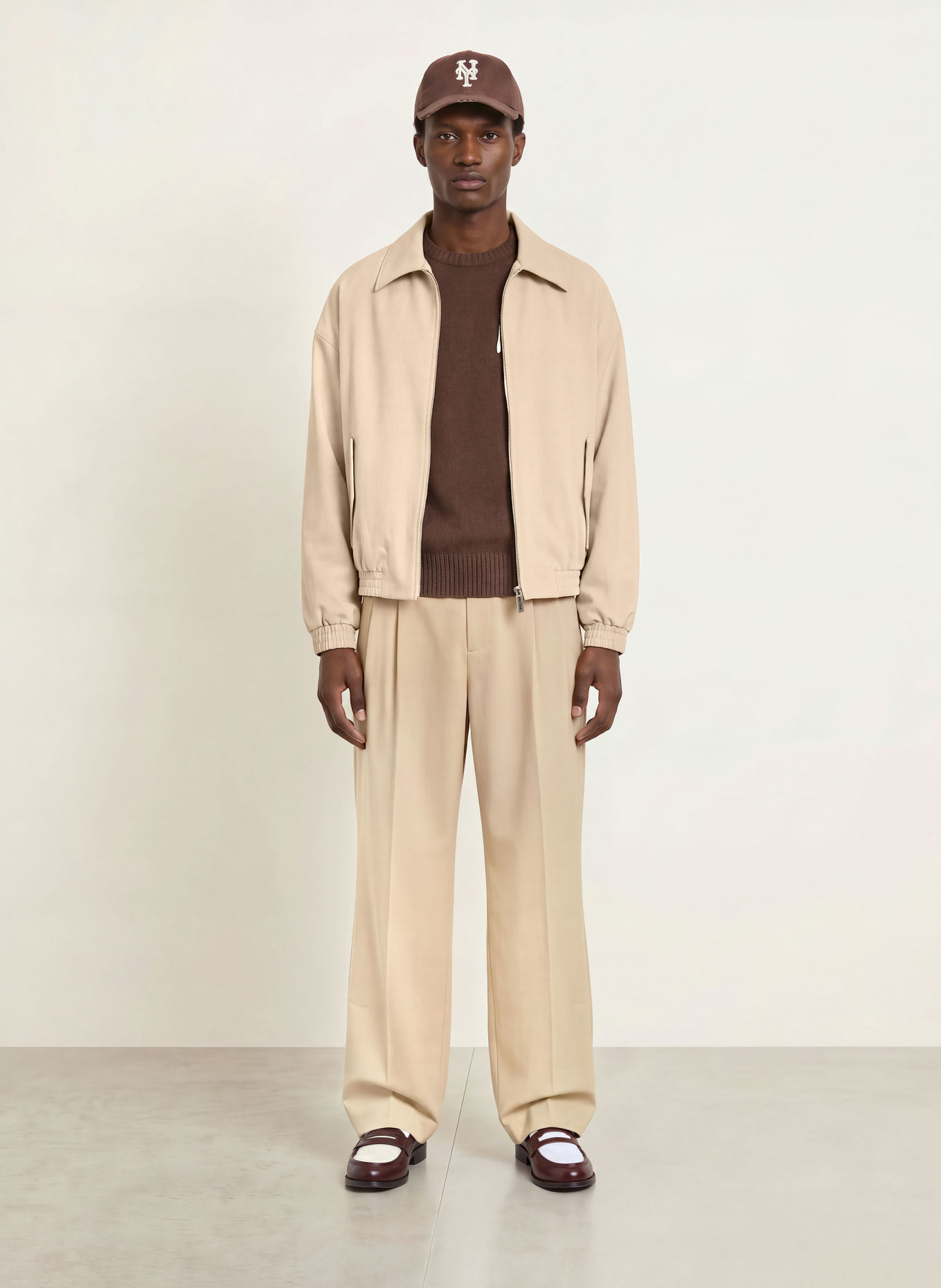 WRSTBHVR Bomberjacka HARU: BEIGE