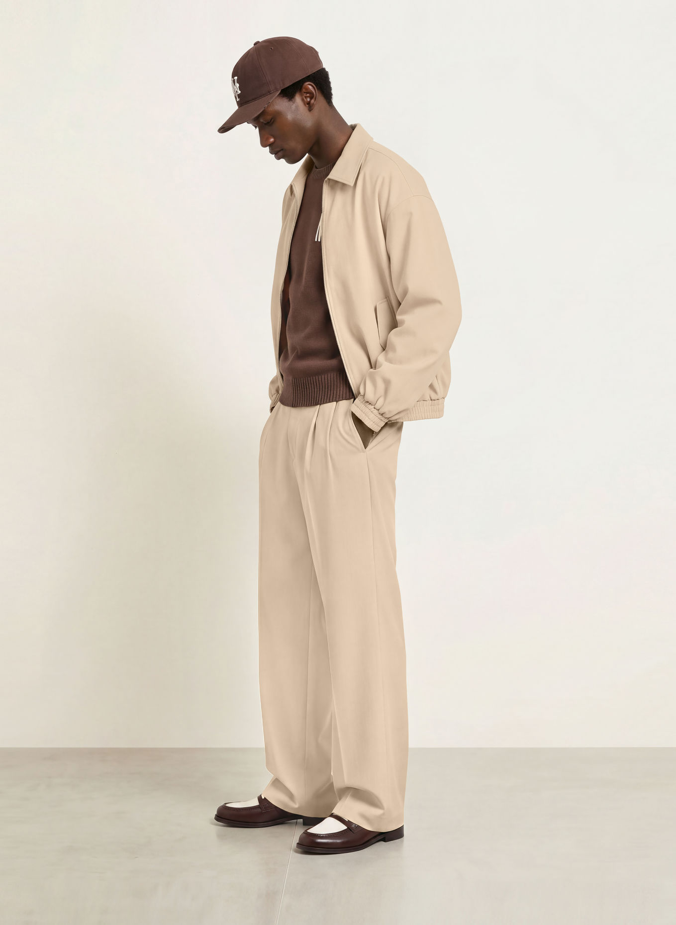 WRSTBHVR Bomberjacka HARU: BEIGE