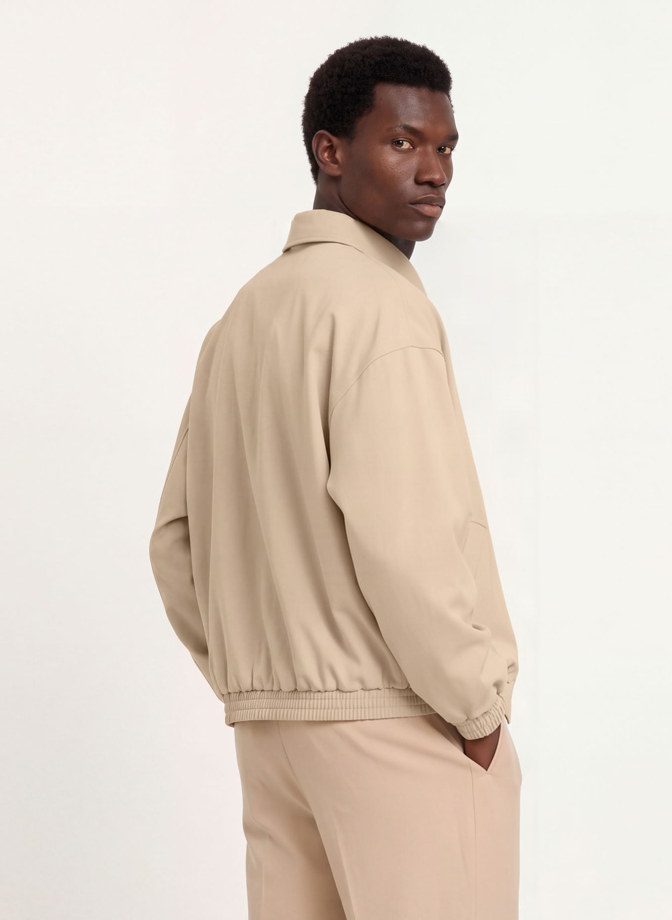WRSTBHVR Bomberjacka HARU: BEIGE