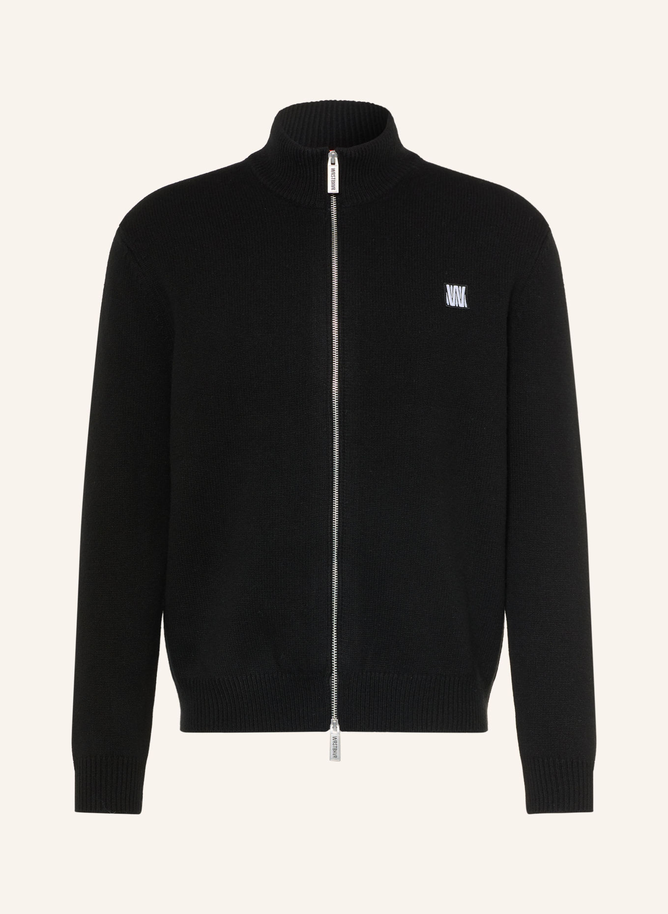 WRSTBHVR IVEN Merino Wool Cardigan: BLACK