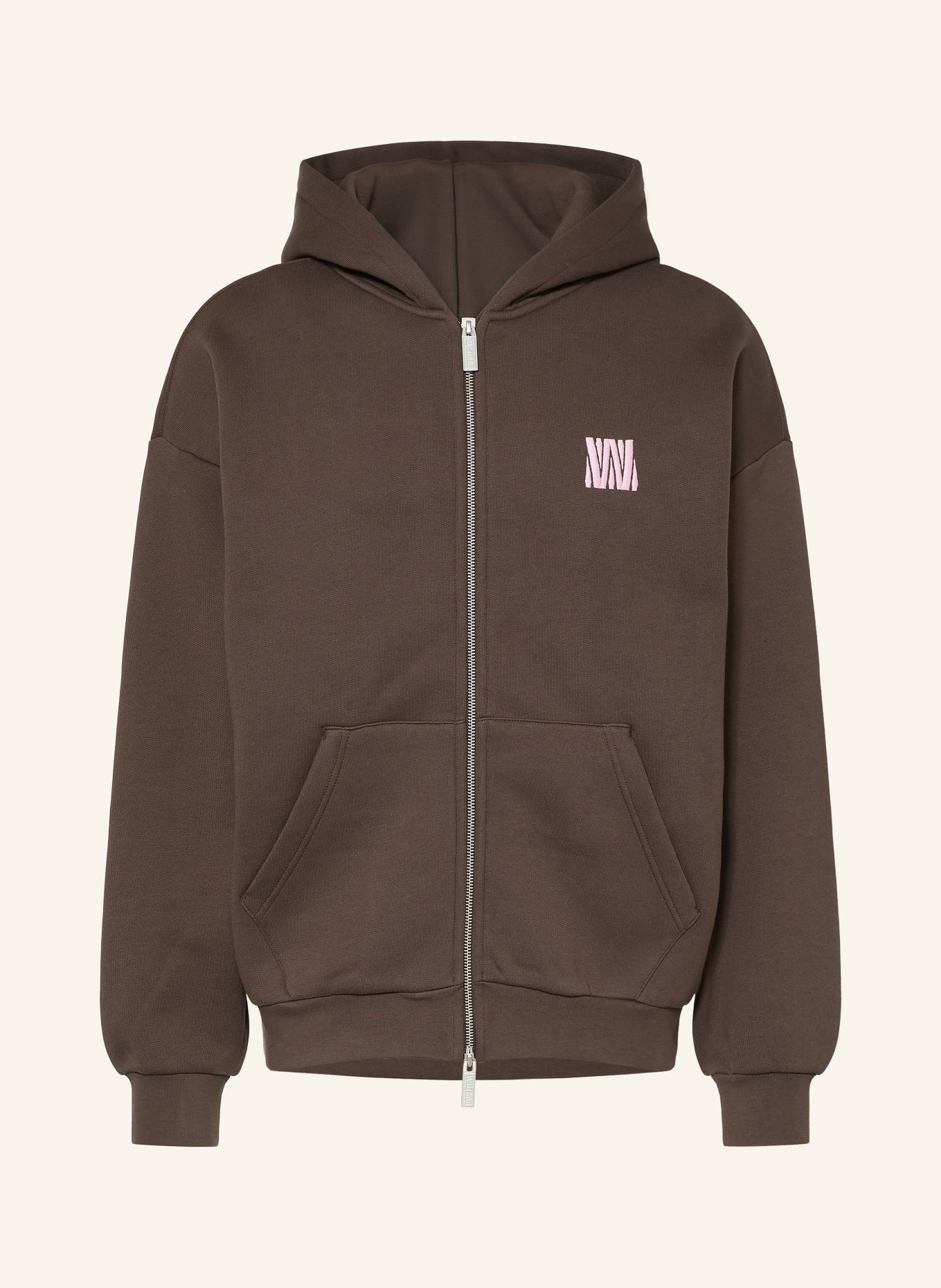 WRSTBHVR Sweatjacke DIAGO V3: DUNKELBRAUN