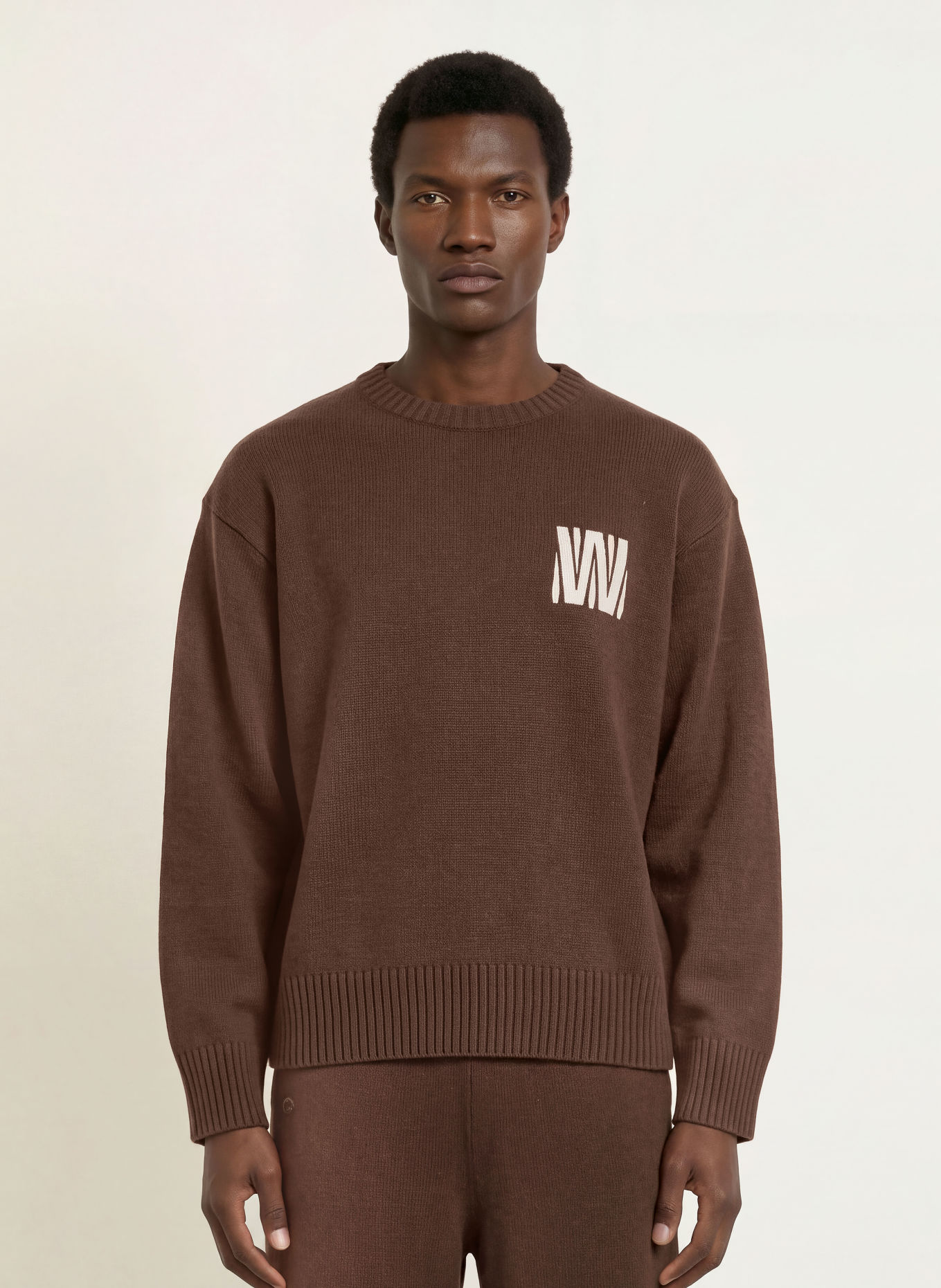WRSTBHVR Pullover NERIAN aus Merinowolle: DUNKELBRAUN
