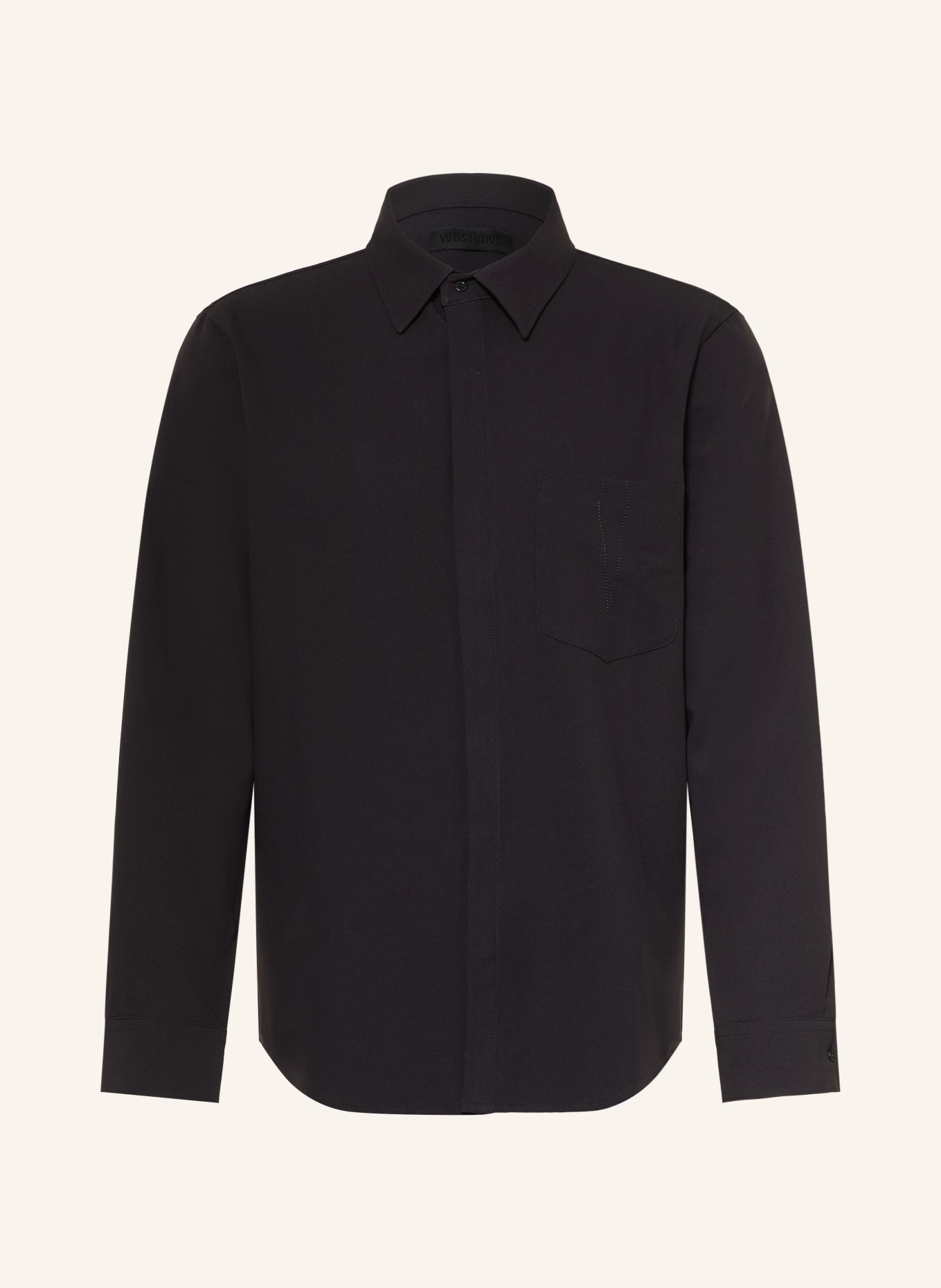 WRSTBHVR Hemd CHADRIN Oversized Fit: SCHWARZ