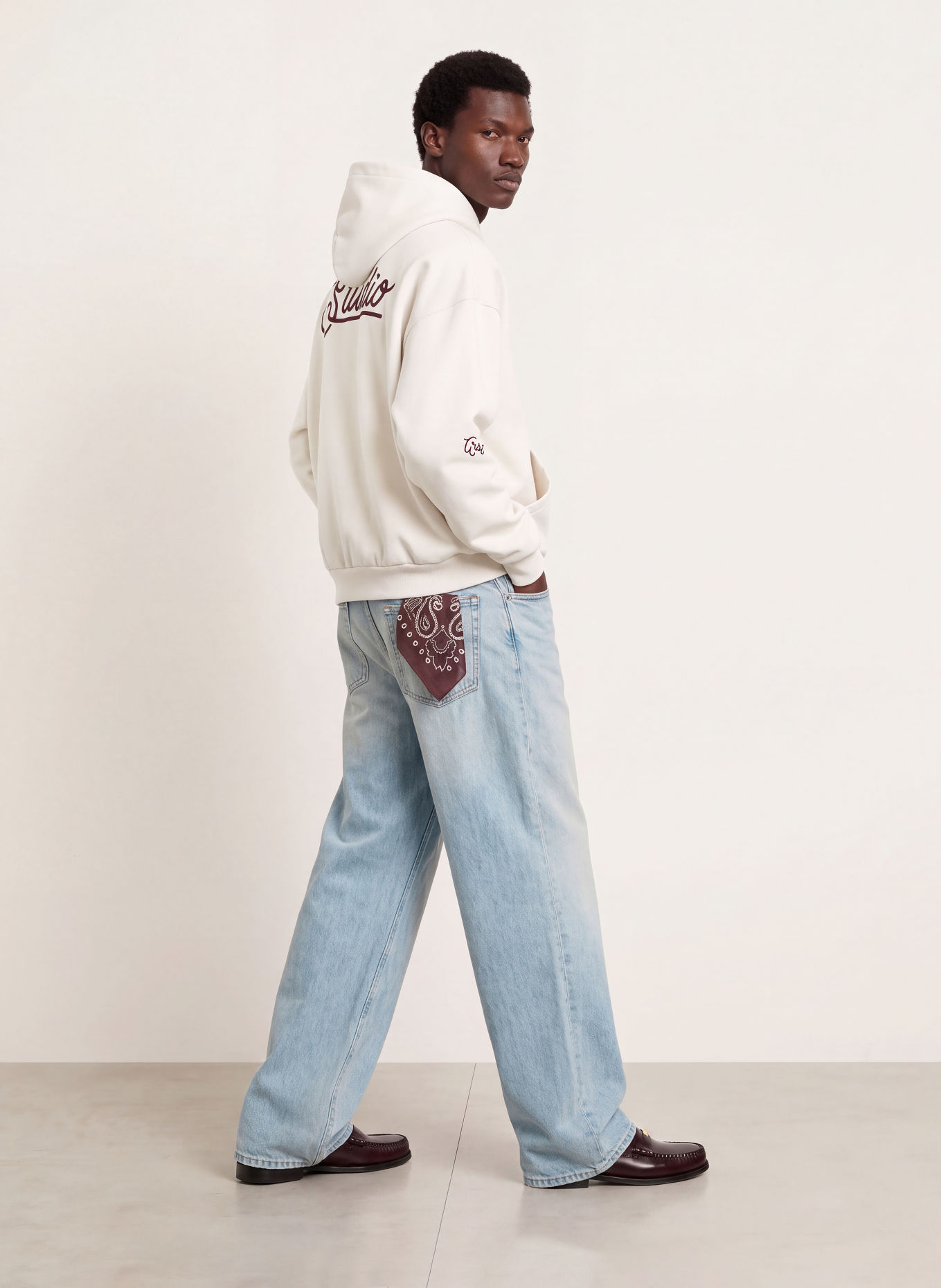 WRSTBHVR GUSTAF V2 Hoodie: CREAM