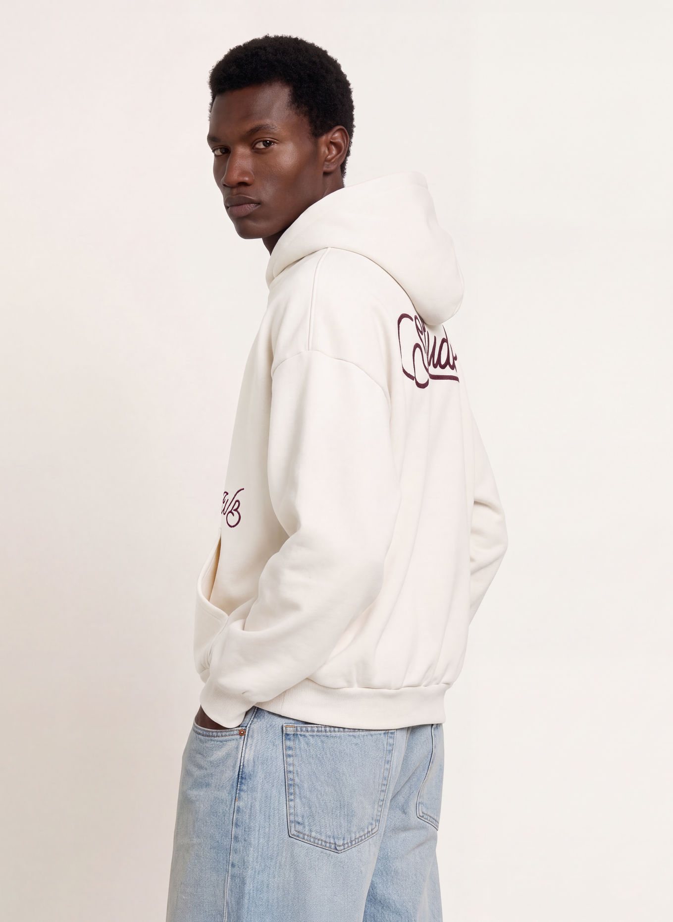 WRSTBHVR GUSTAF V2 Hoodie: CREAM