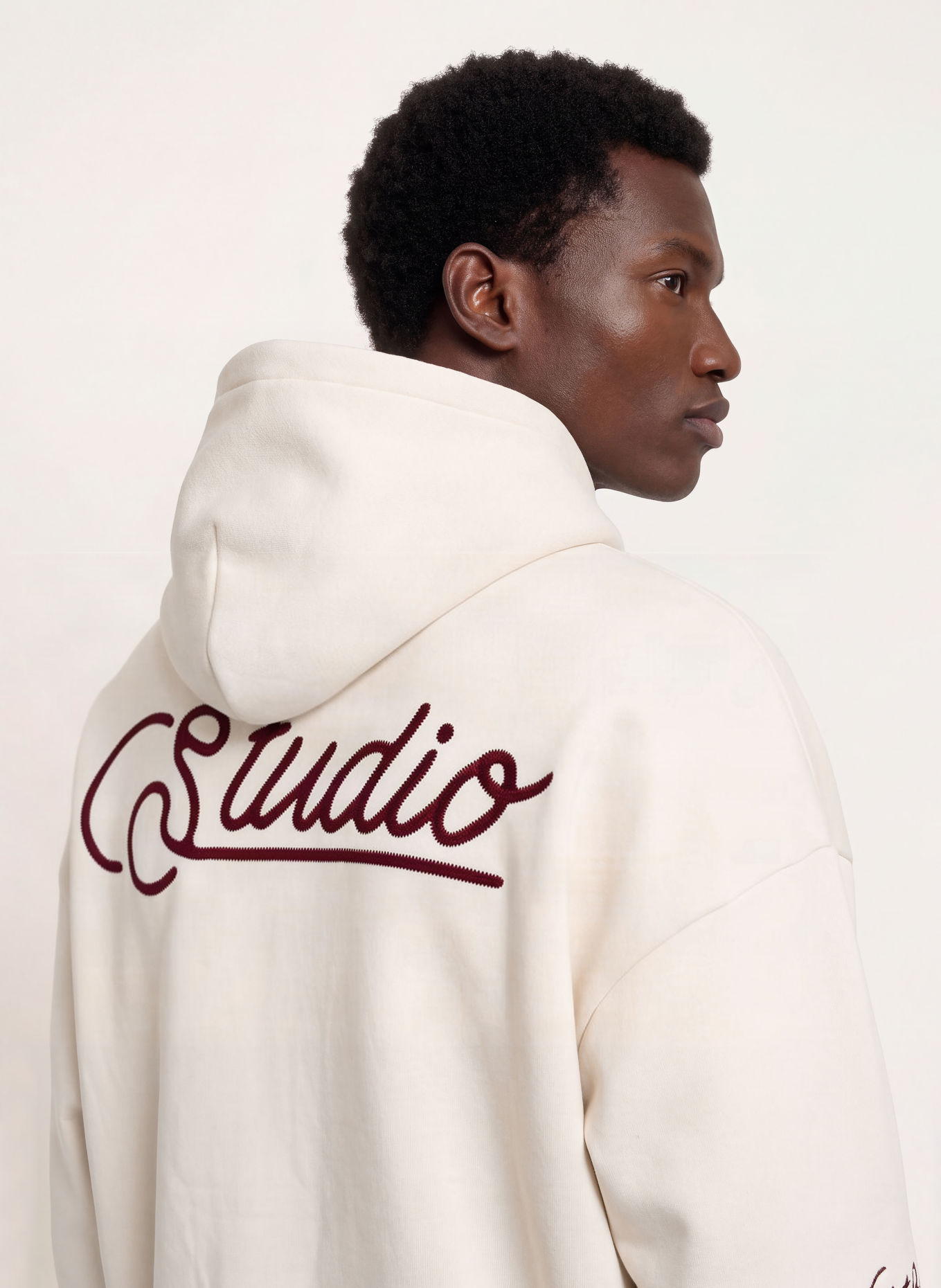 WRSTBHVR GUSTAF V2 Hoodie: CREAM