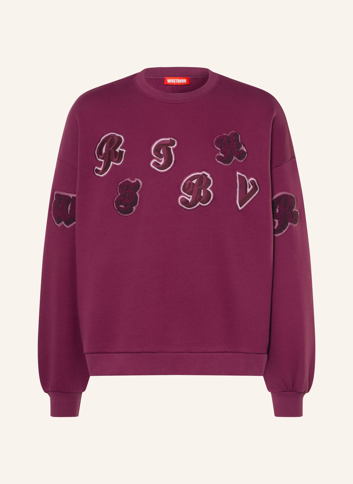 WRSTBHVR Sweatshirt FLOYD V4: DUNKELLILA