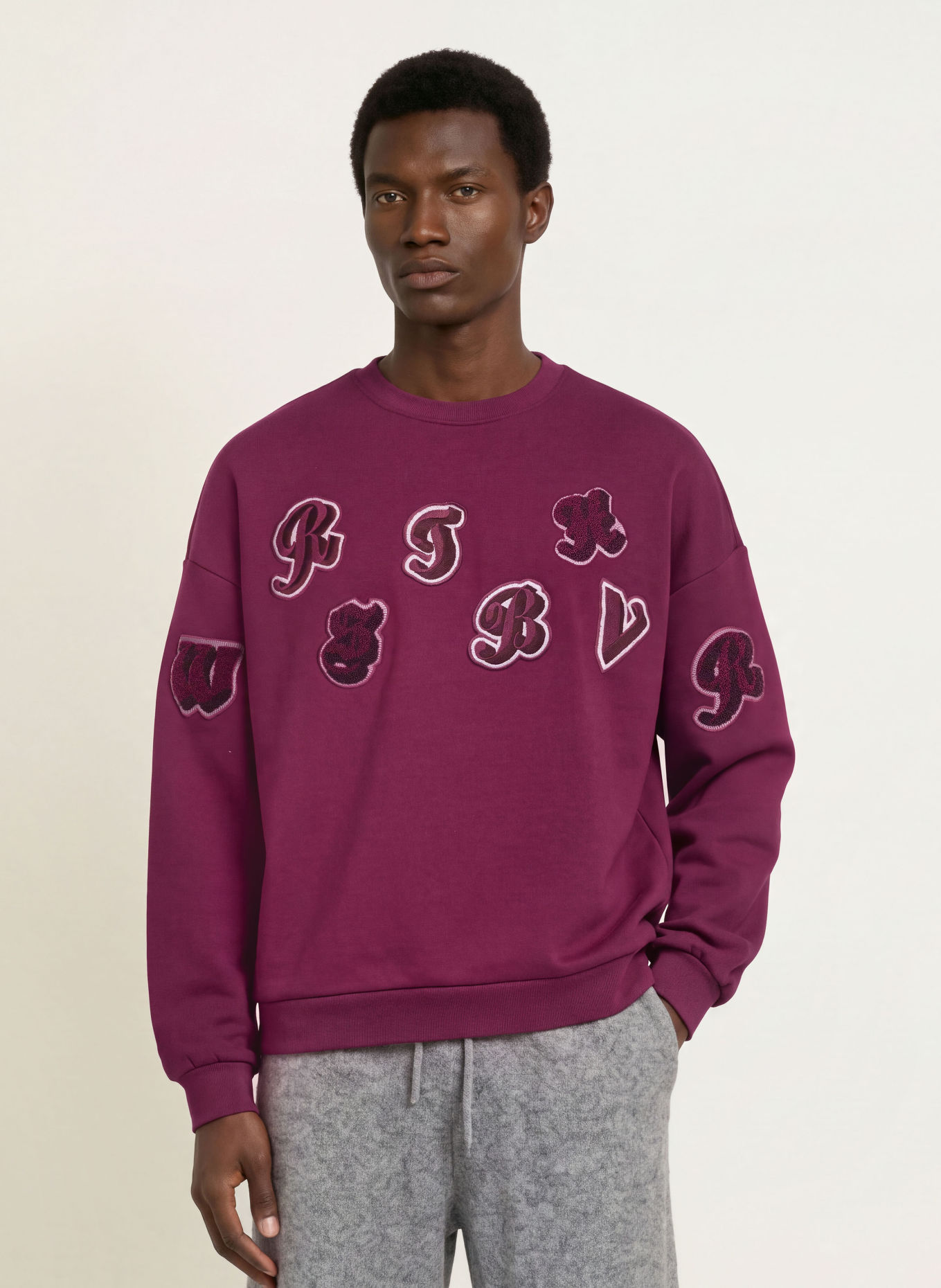 WRSTBHVR Sweatshirt FLOYD V4: DUNKELLILA
