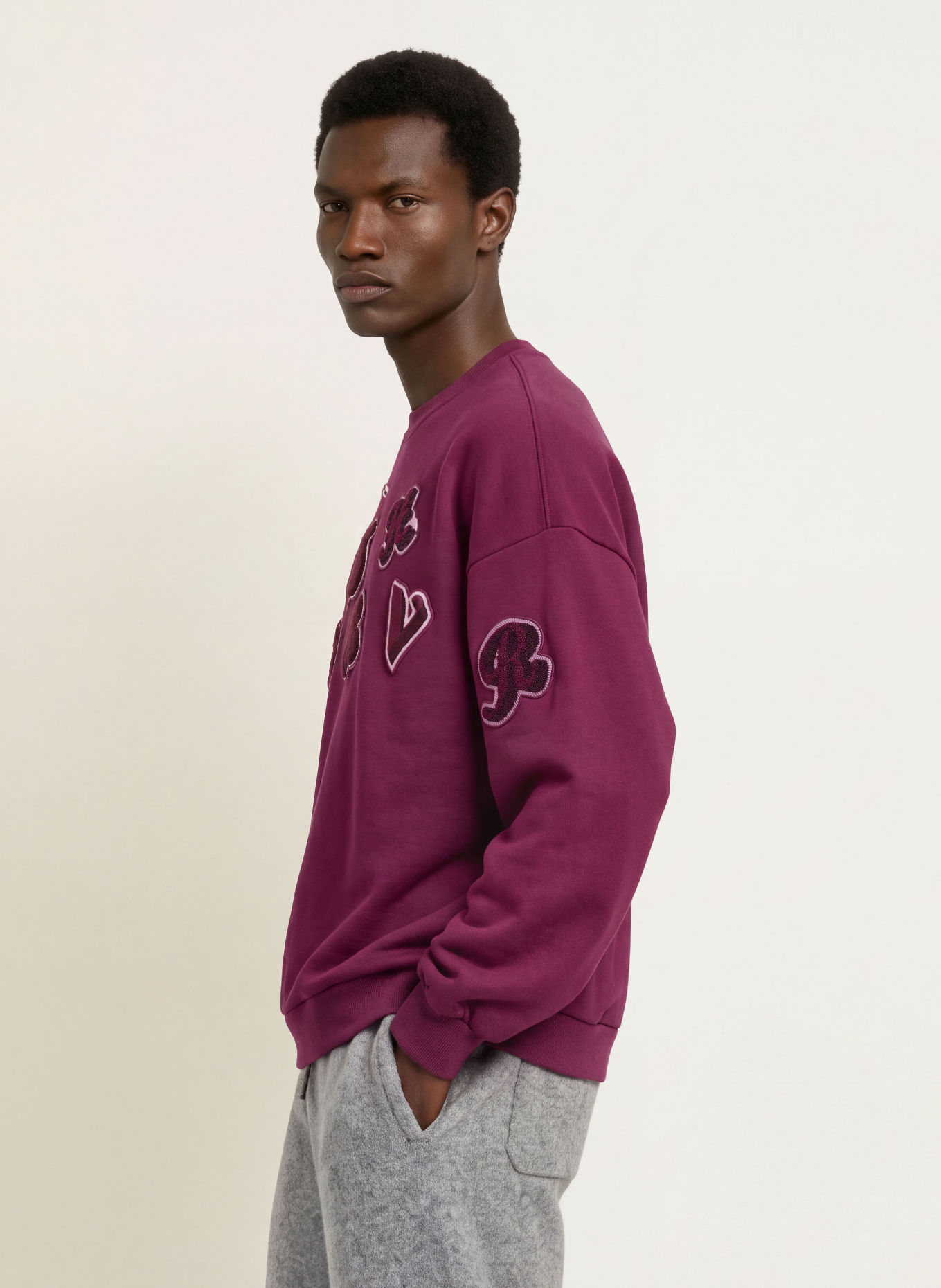 WRSTBHVR Sweatshirt FLOYD V4: DUNKELLILA