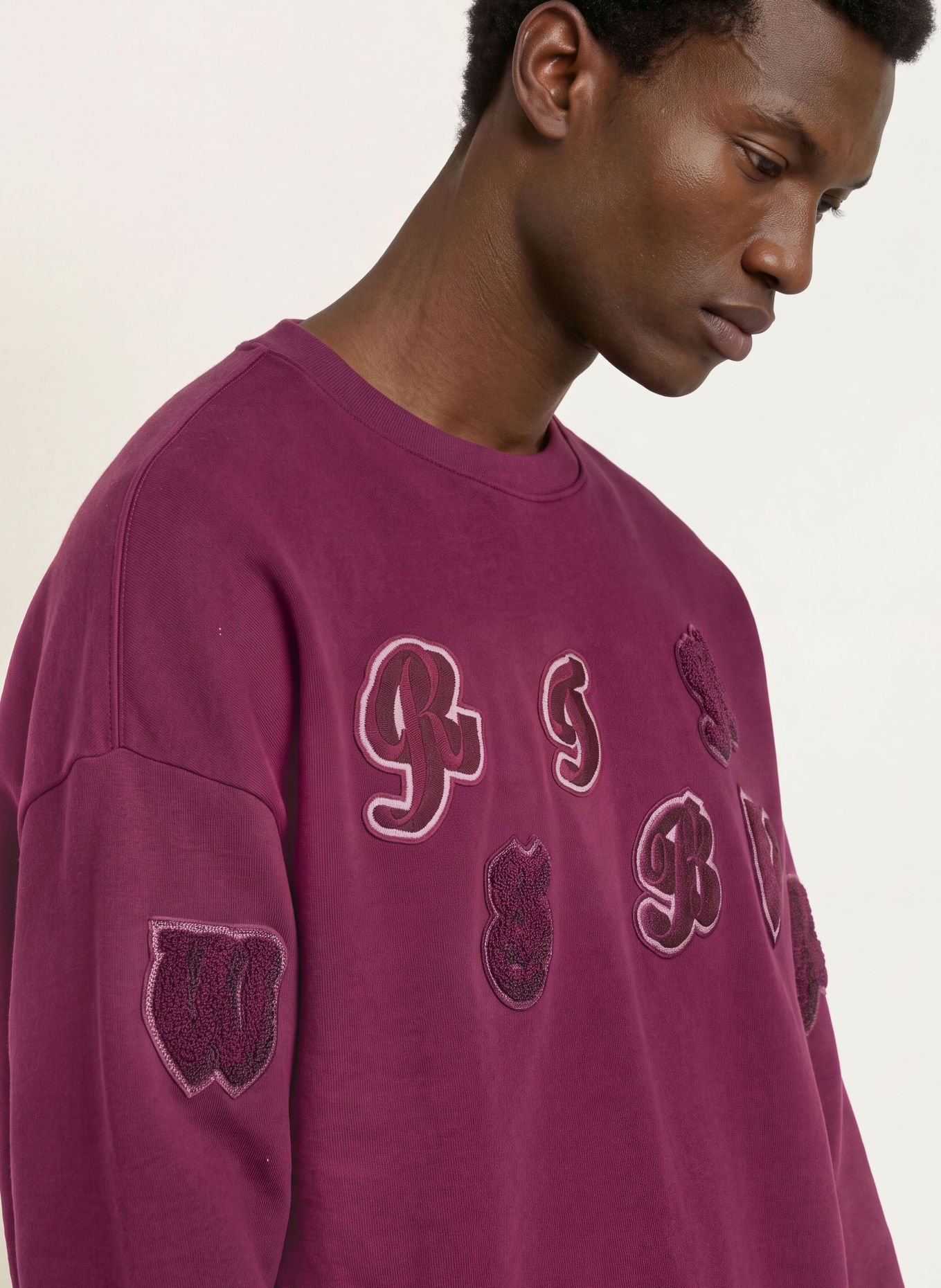 WRSTBHVR Sweatshirt FLOYD V4: DUNKELLILA