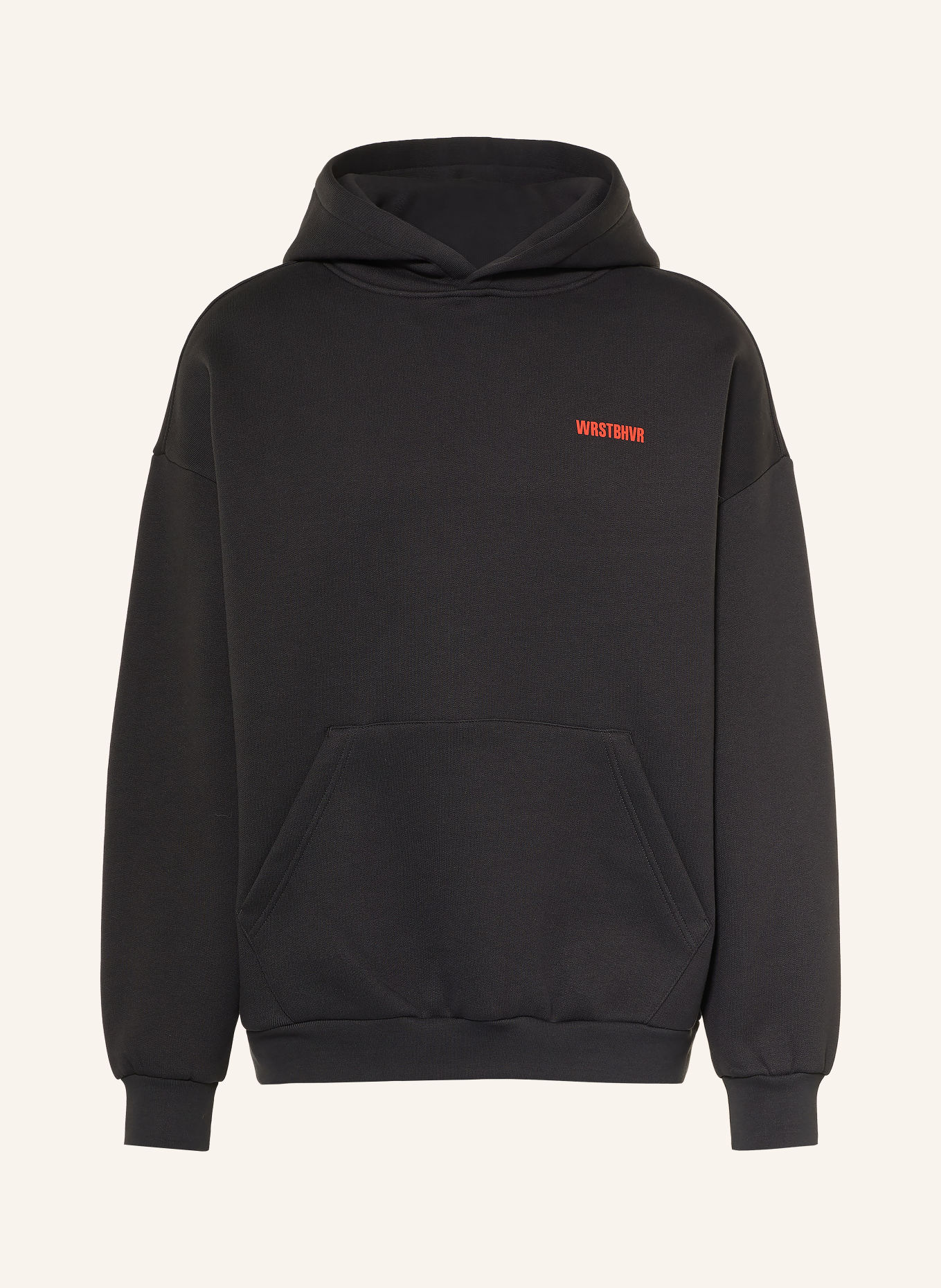 WRSTBHVR STUDIO V14 Hoodie: BLACK / RED