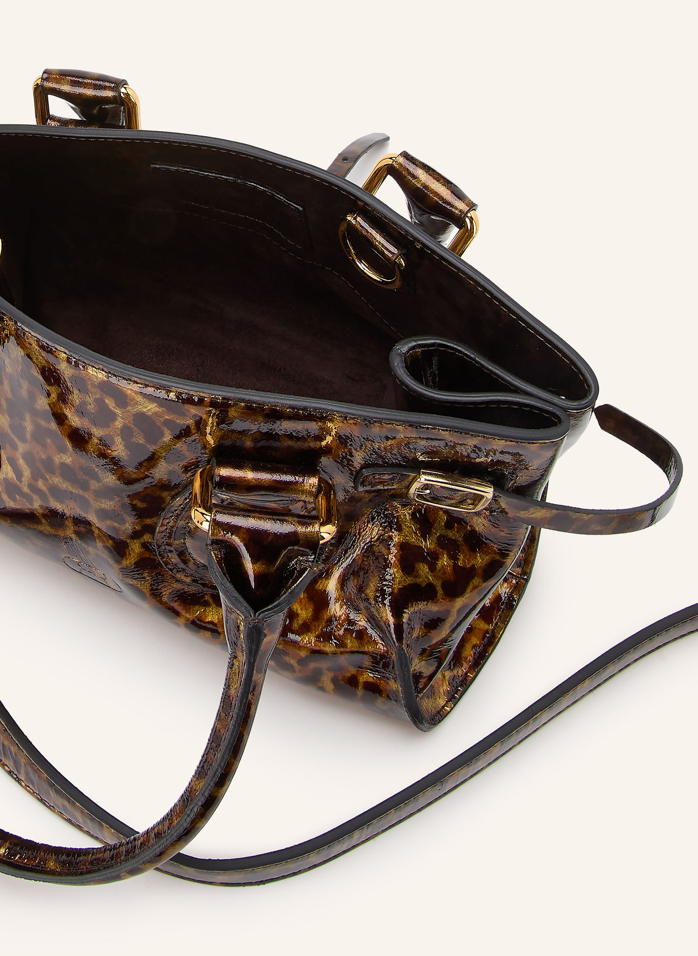 RADICA STUDIO Handtasche MAMMA MINI: DUNKELBRAUN / HELLBRAUN / BRAUN