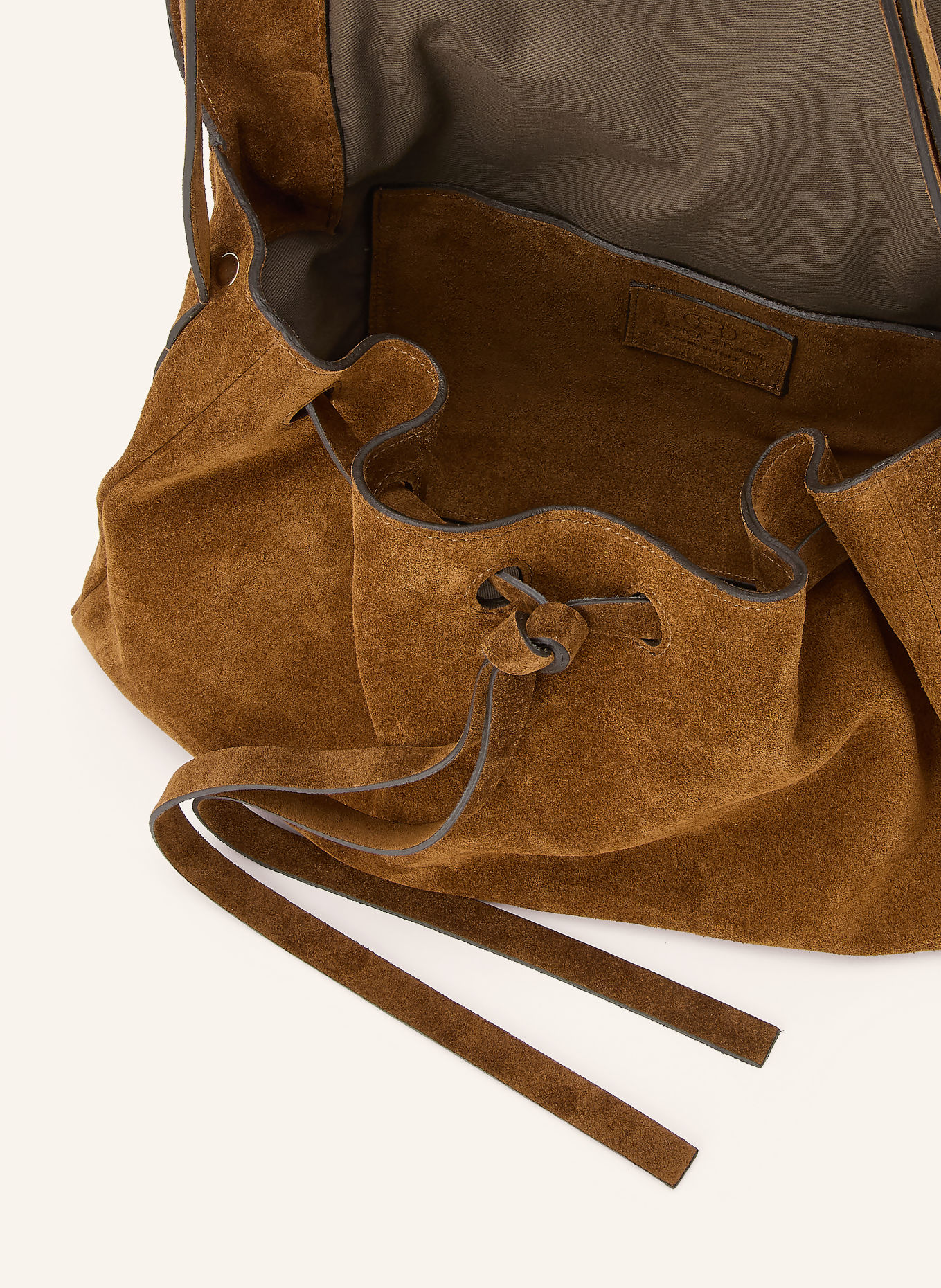 RADICA STUDIO Umhängetasche LA BISACCIA MIDI: COGNAC / GOLD