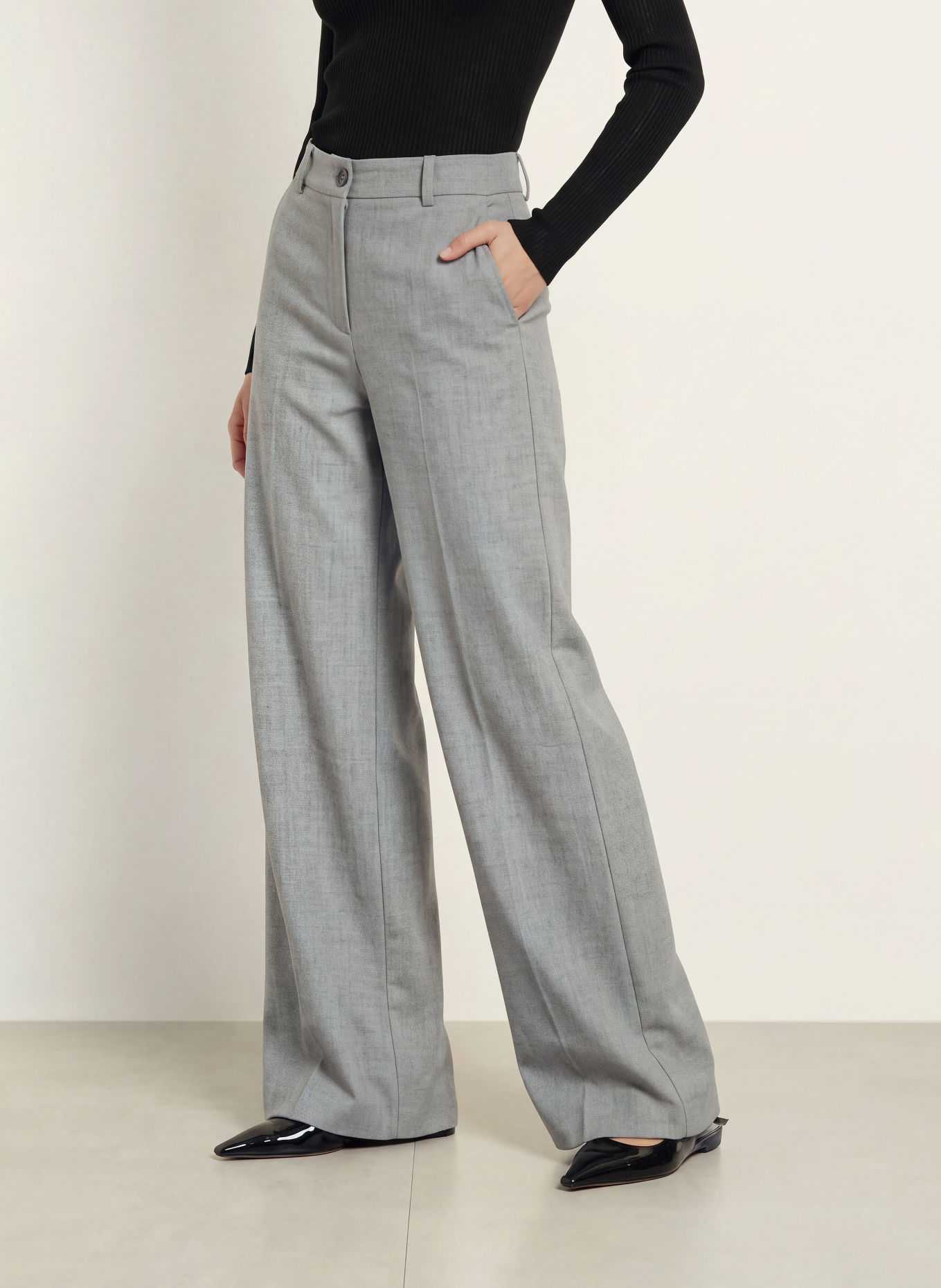 PATRIZIA PEPE Marlenehose: GRAU