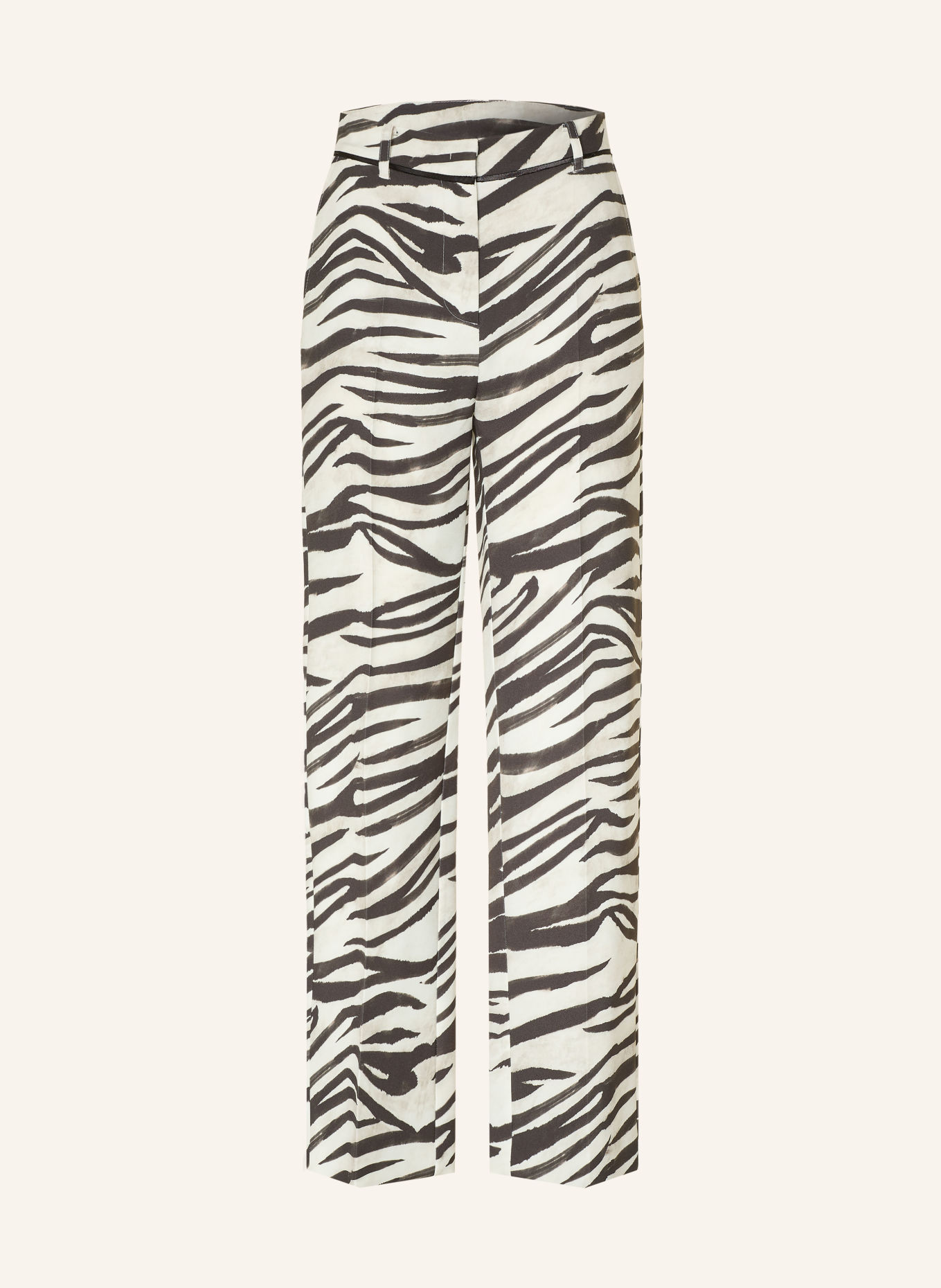 PATRIZIA PEPE Wide-leg trousers: CREAM / BLACK