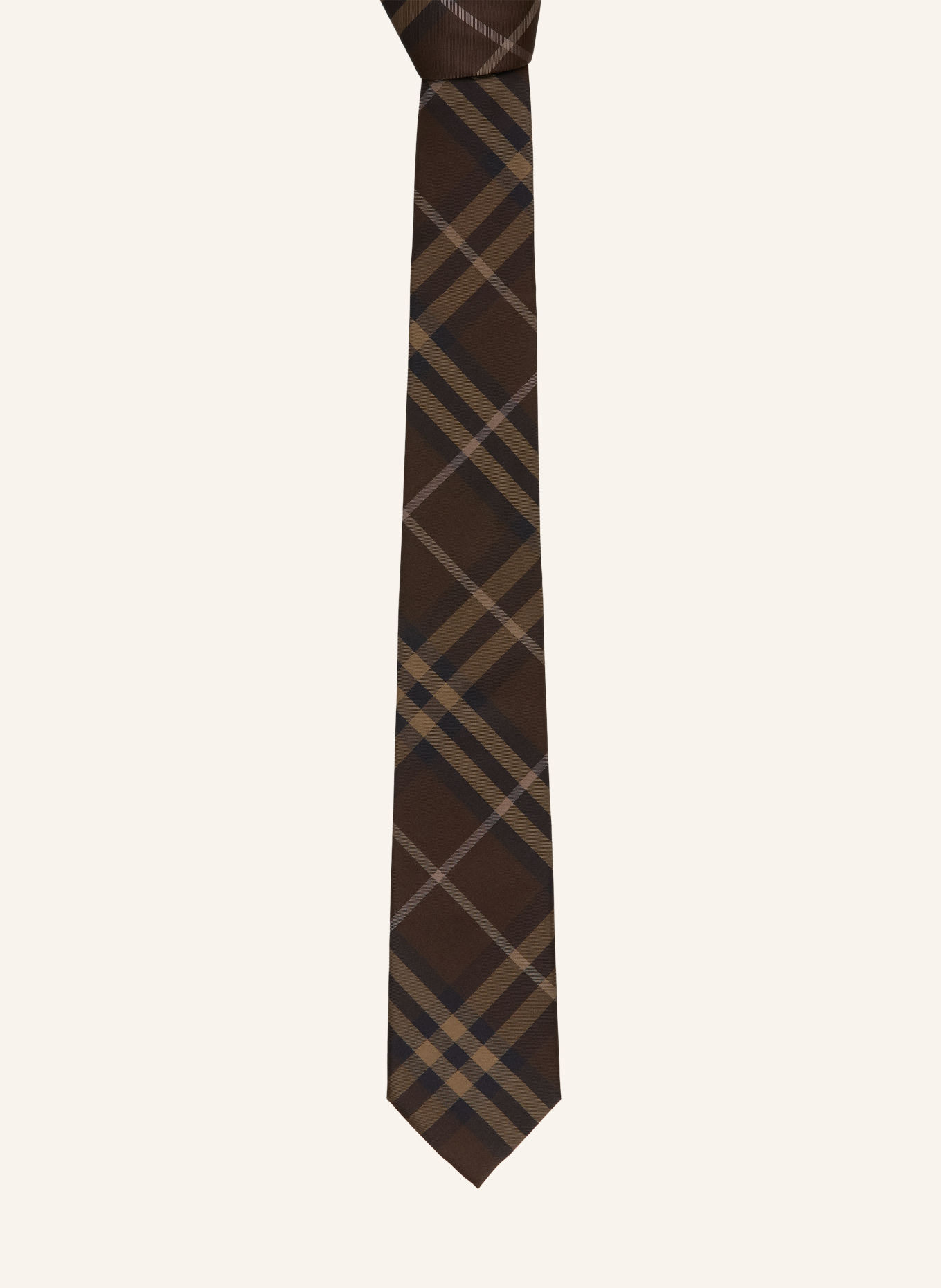 BURBERRY MANSTON Tie: DARK BROWN / LIGHT BROWN