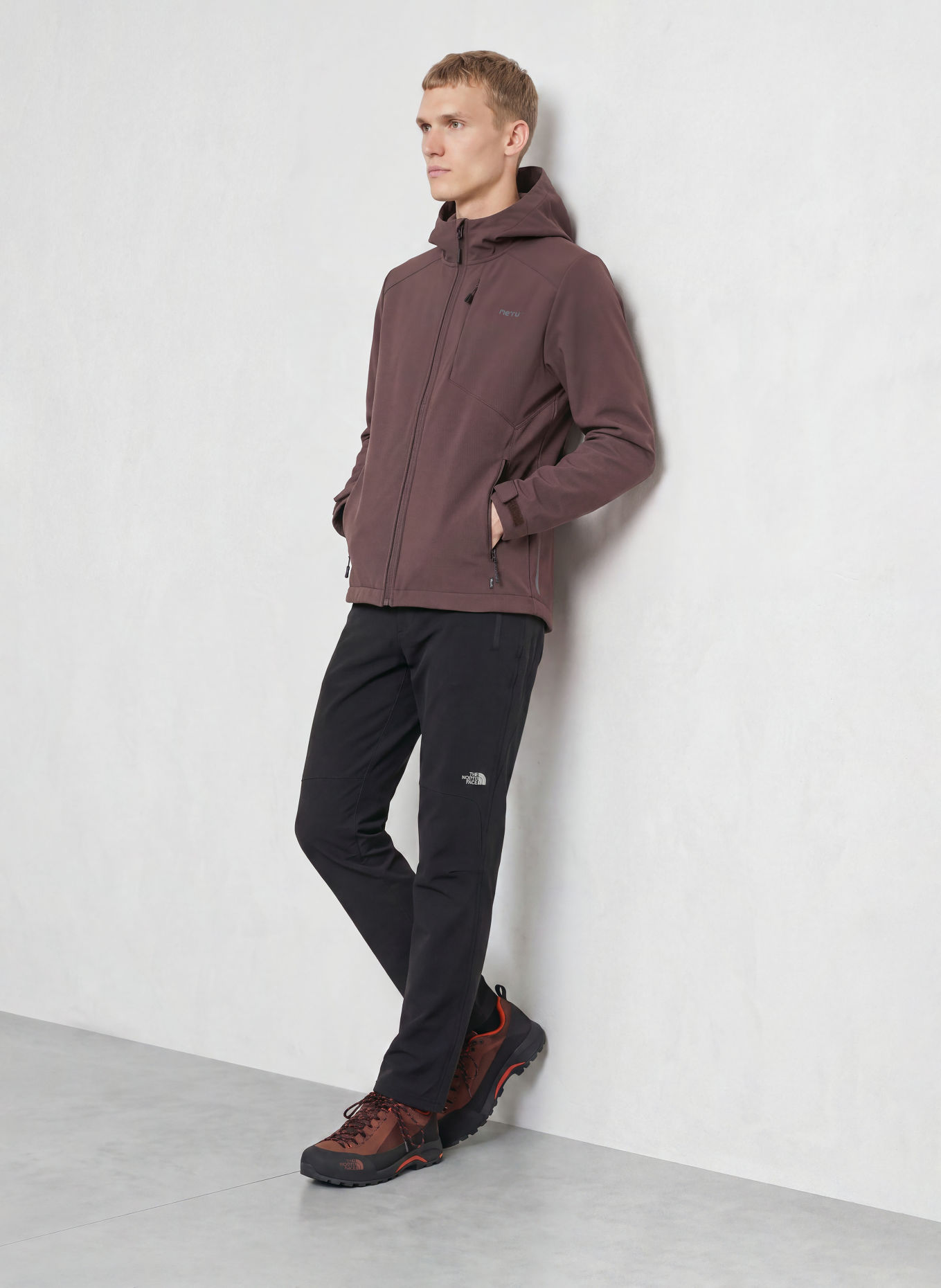 me°ru' BORDEAUX Softshell jacket: BROWN