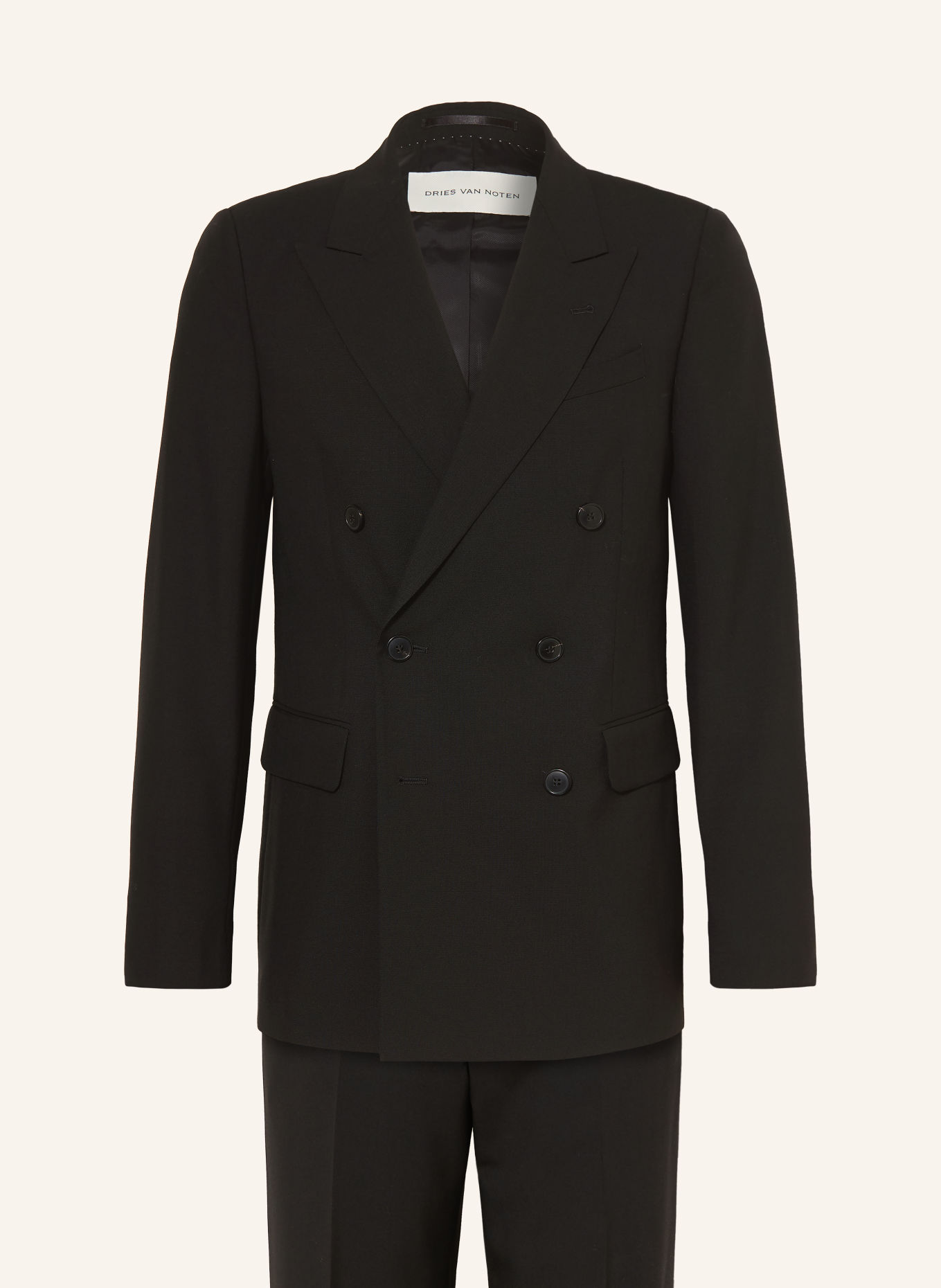 DRIES VAN NOTEN Costume KODYY coupe slim: NOIR