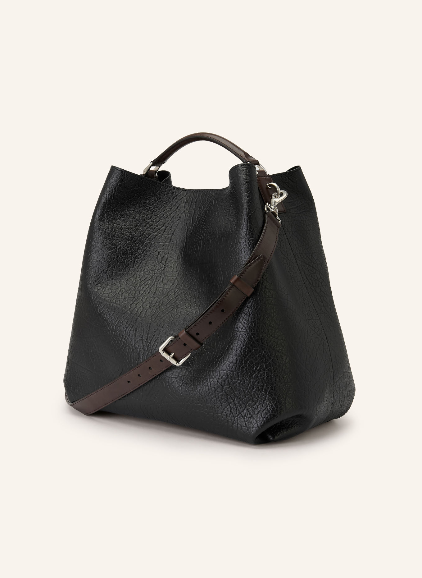 DRIES VAN NOTEN Shoppers: ZWART / ZILVER / MARRON FONCÉ