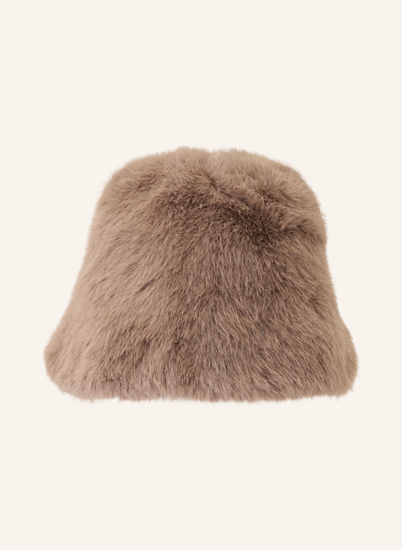 MRS & HUGS MIMI Bucket hat made of faux fur: CAMEL