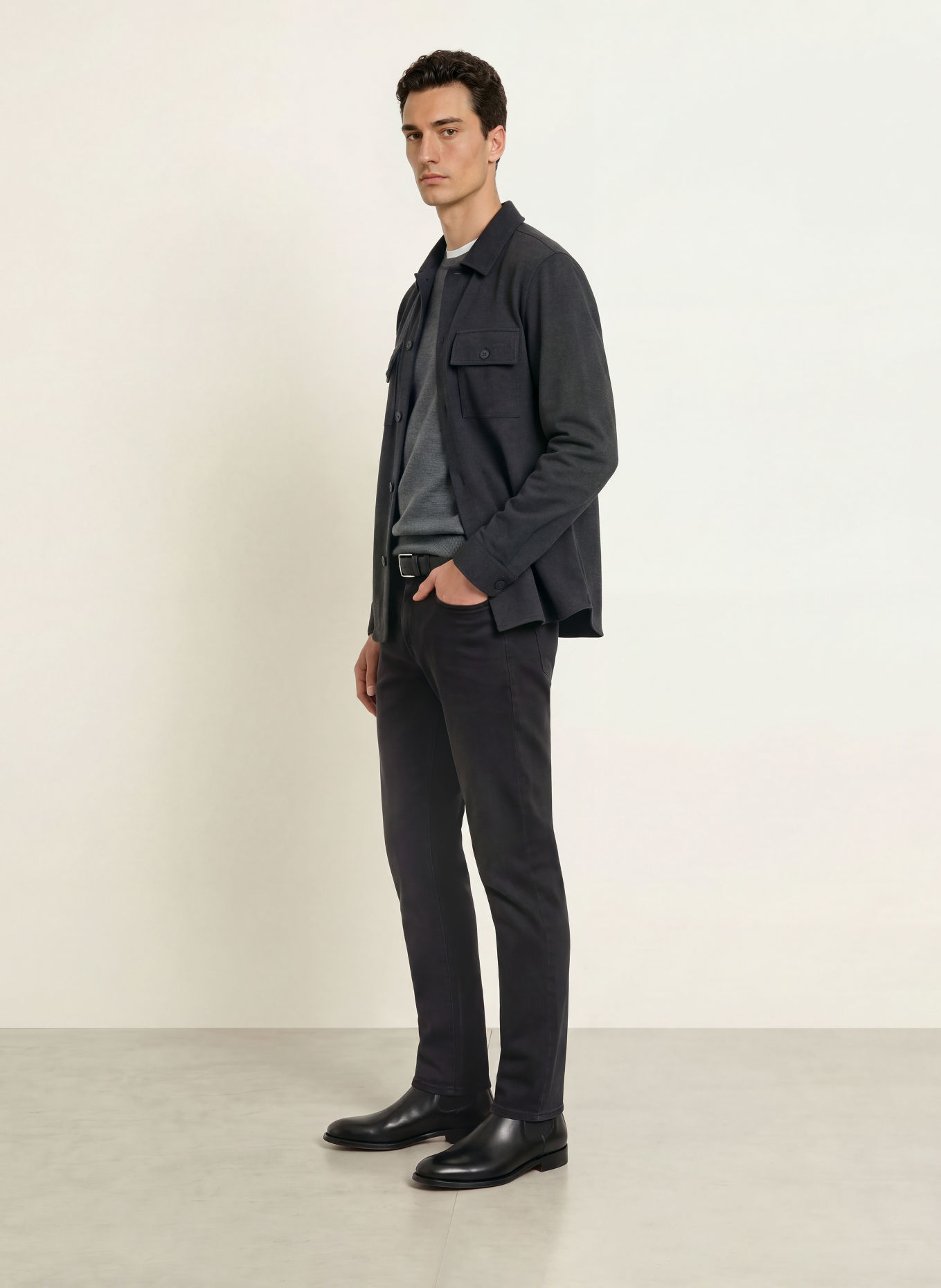 STROKESMAN'S Jean coupe classique: 6900 Black Washed