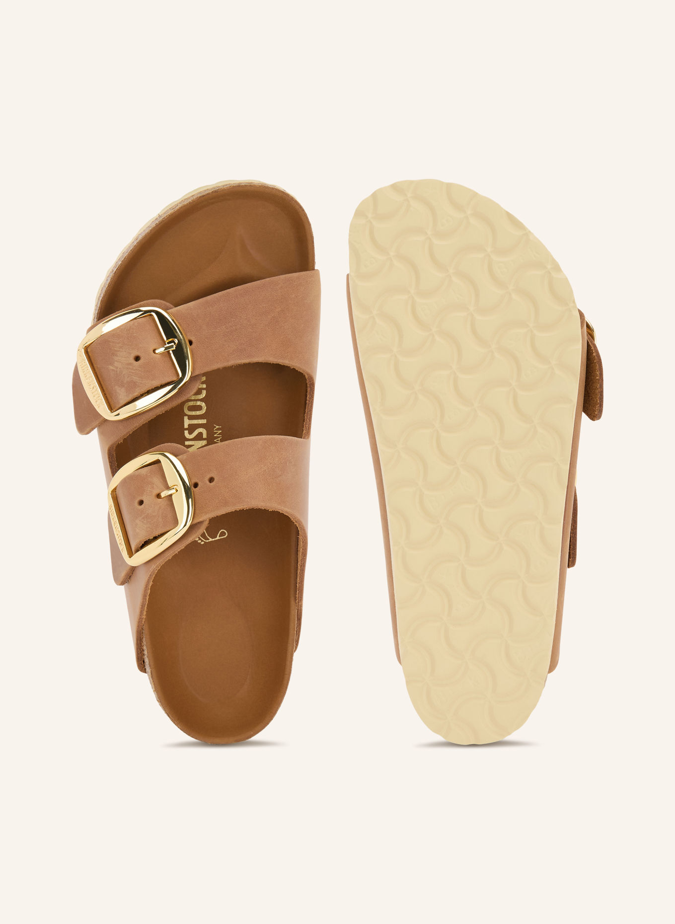 BIRKENSTOCK Slippers ARIZONA BIG BUCKLE: CAMEL