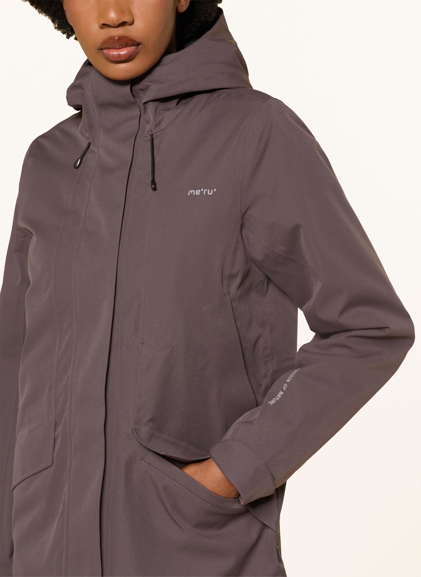 me°ru' TIDAHOLM Parka: DARK BROWN
