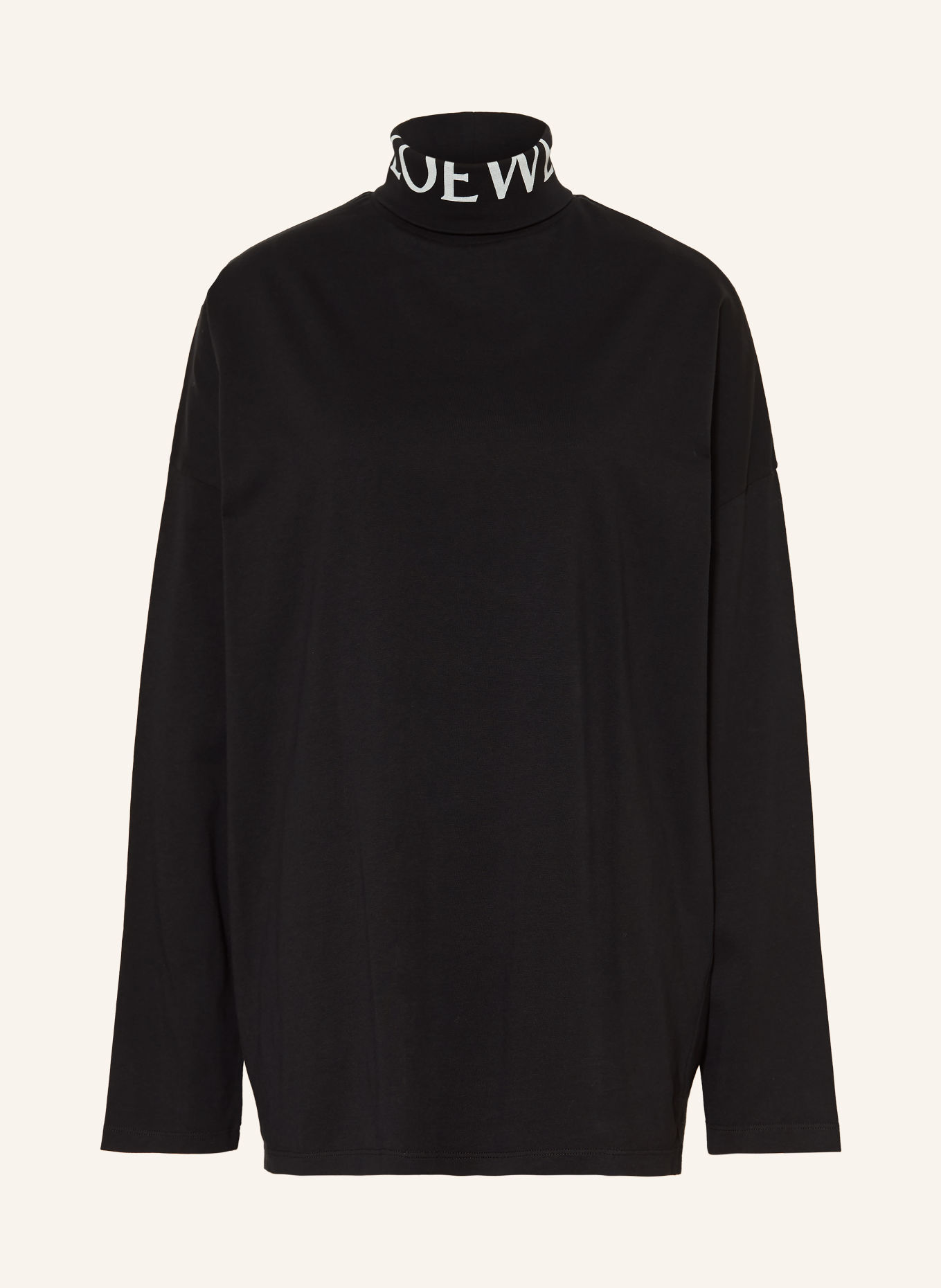 LOEWE Jersey-Colshirt: ZWART