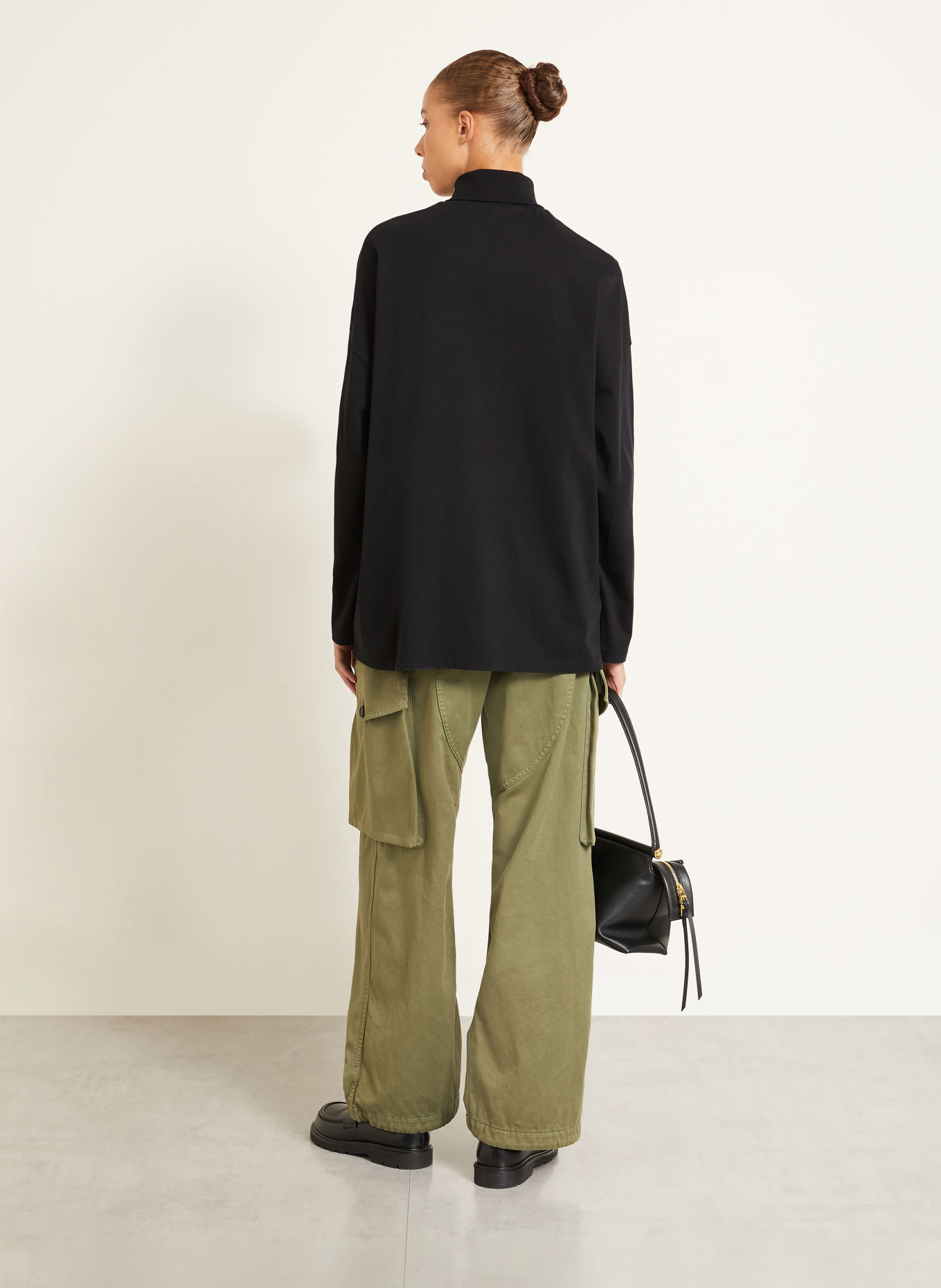 LOEWE Jersey-Colshirt: ZWART