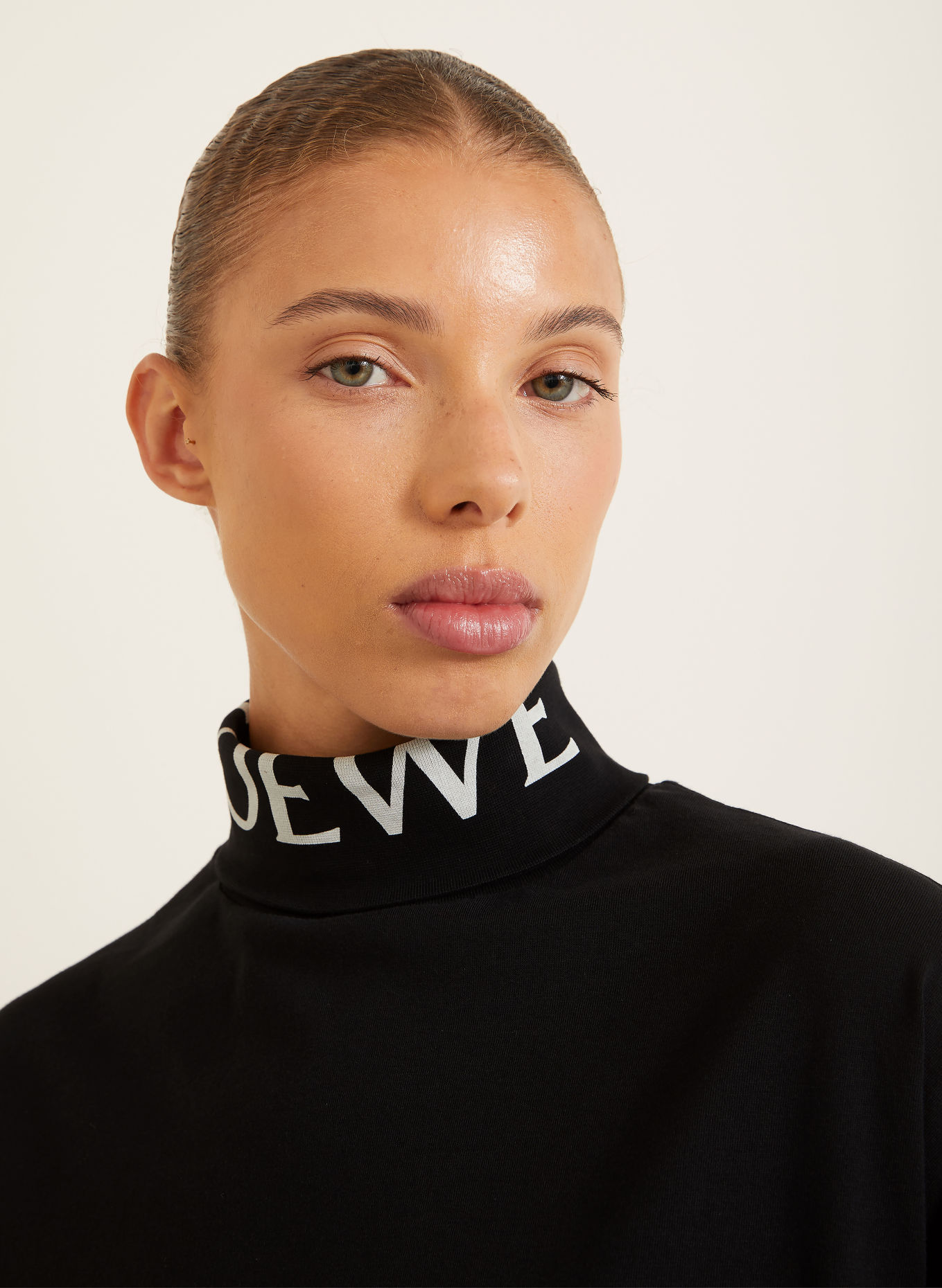 LOEWE Jersey-Colshirt: ZWART