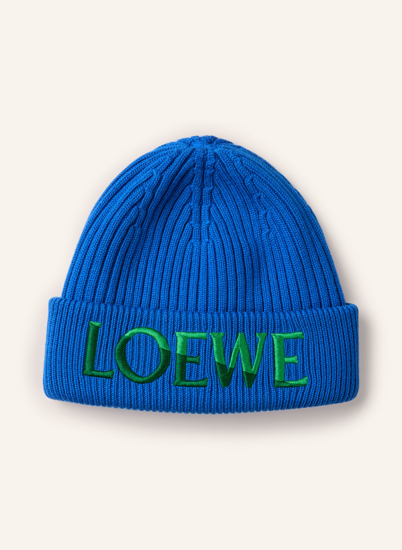 LOEWE Czapka: NIEBIESKI / ZIELONY