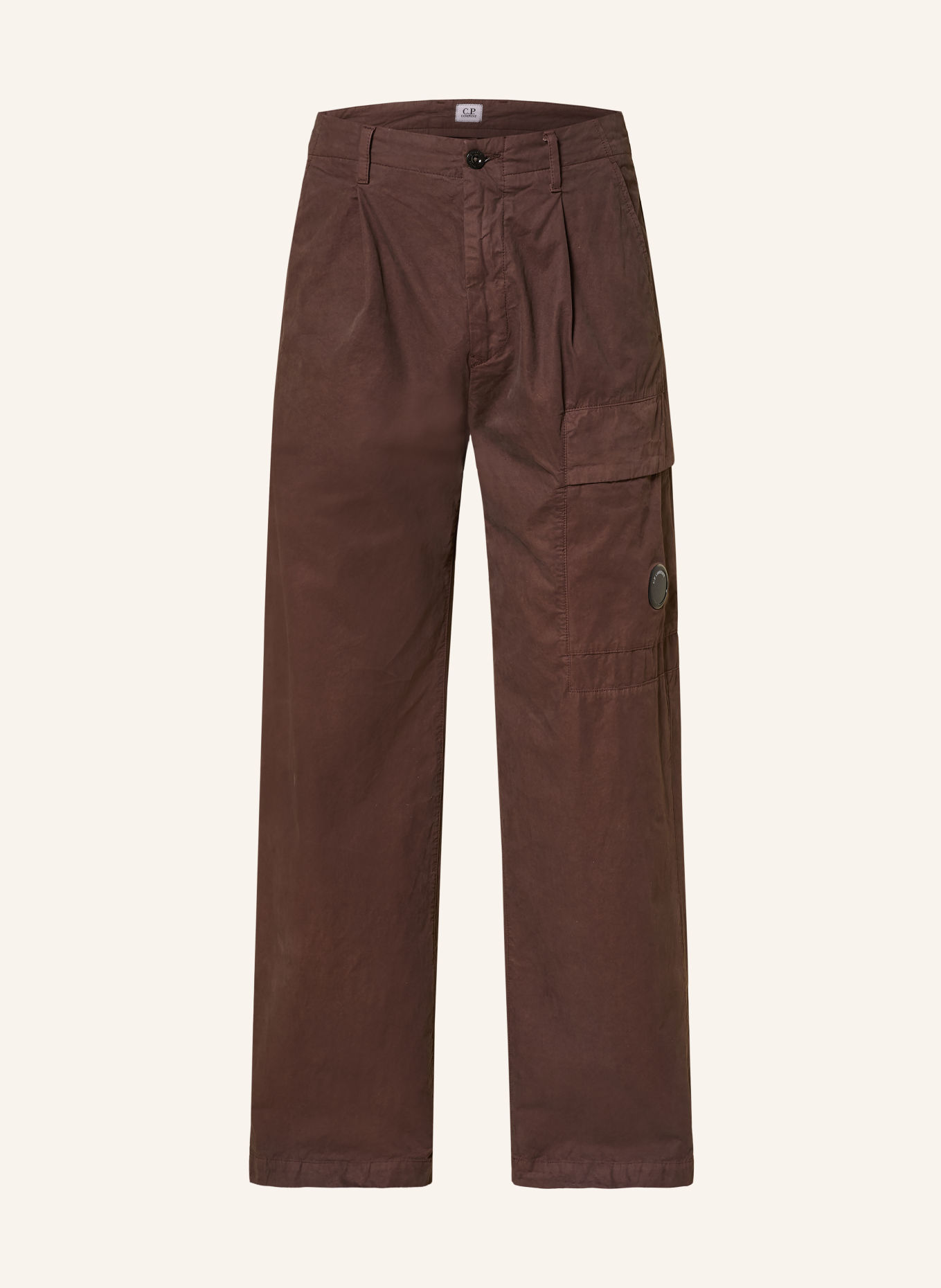 C.P. COMPANY Regular-Fit Cargo Trousers: DARK BROWN