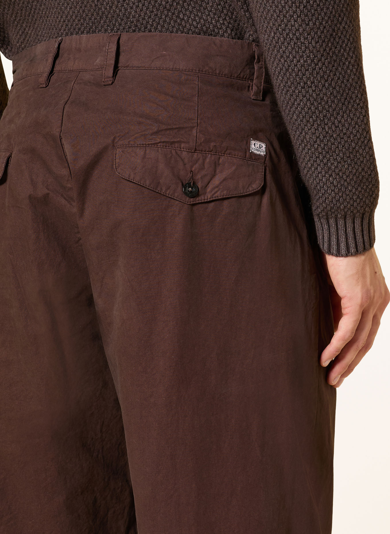 C.P. COMPANY Regular-Fit Cargo Trousers: DARK BROWN