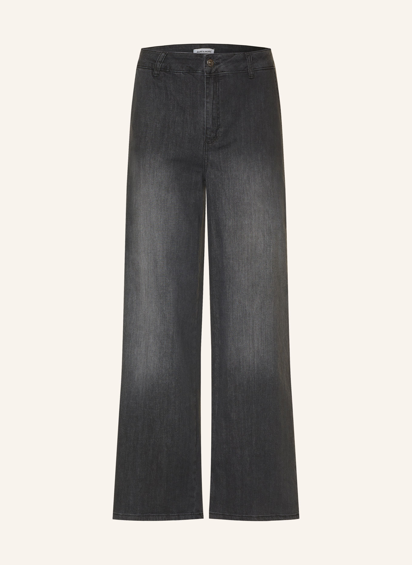 MORE & MORE Jean wide leg: 0968 dark grey denim